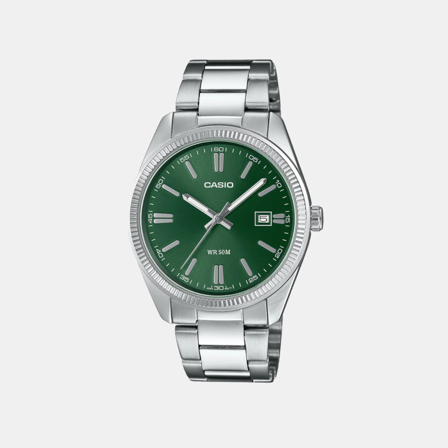 Enticer Men Quartz Green Dial Analog Stainless Steel Watch A2262 - Image 2