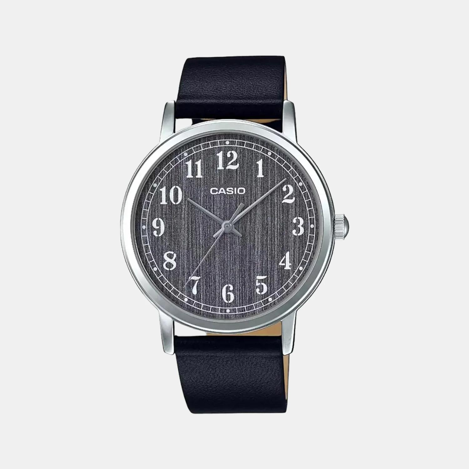 Enticer Men Quartz Grey Dial Analog Leather Watch A1521