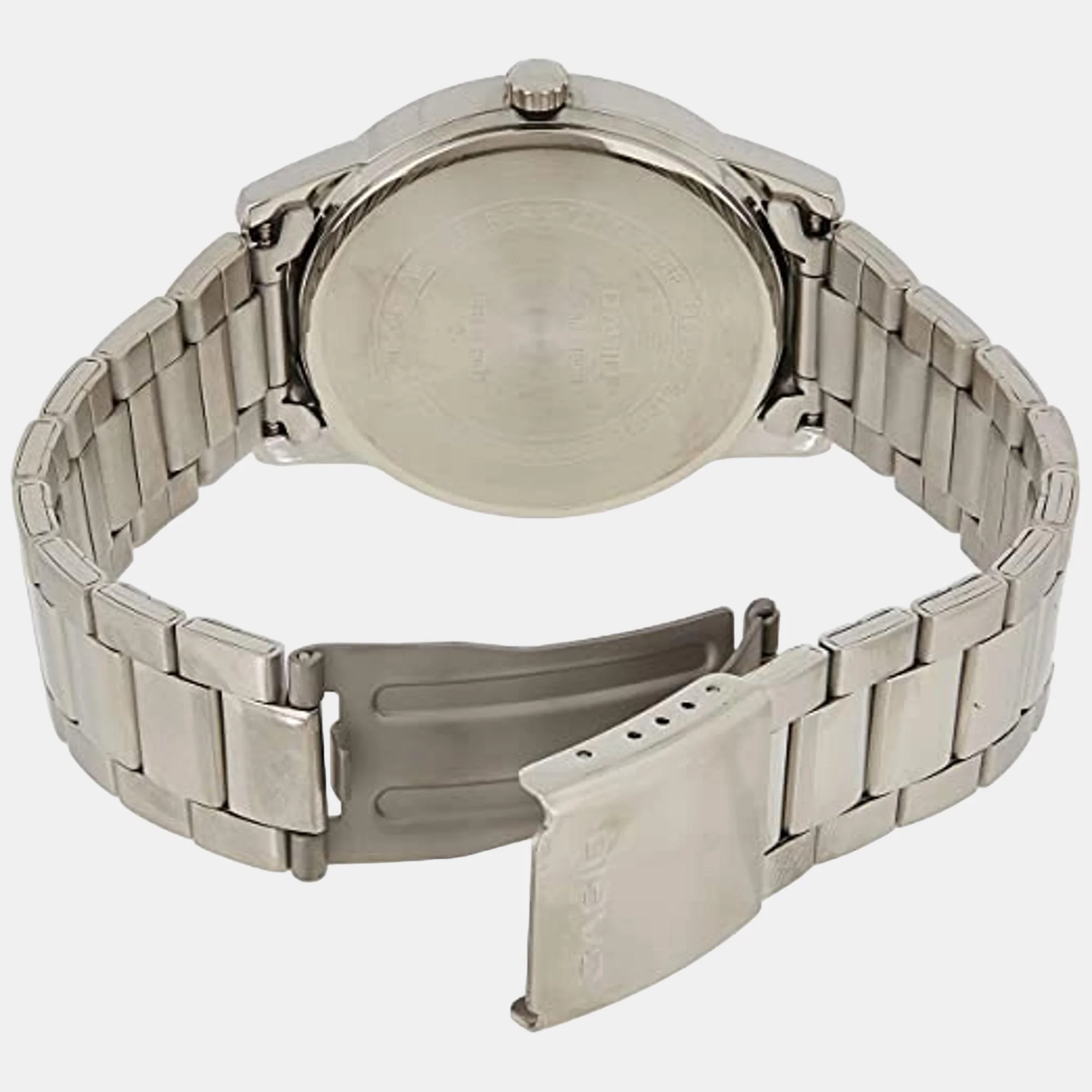 Enticer Men Quartz Silver Dial Analog Stainless Steel Watch A494 - Image 2