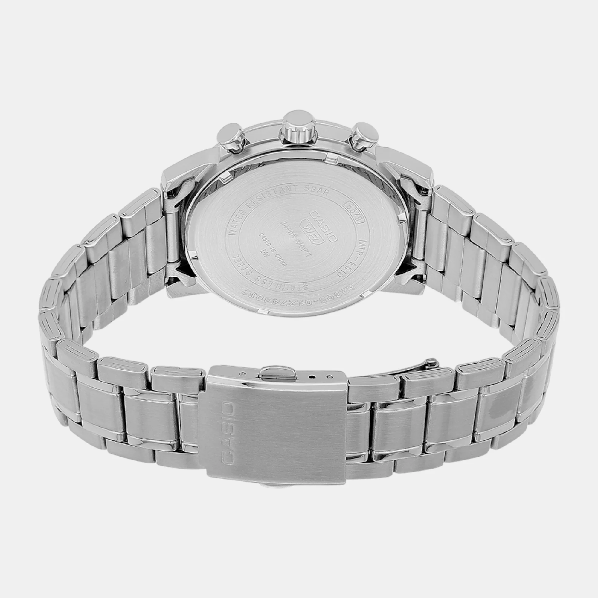 Enticer Men Quartz Silver Dial Chronograph Stainless Steel Watch A2305 - Image 6