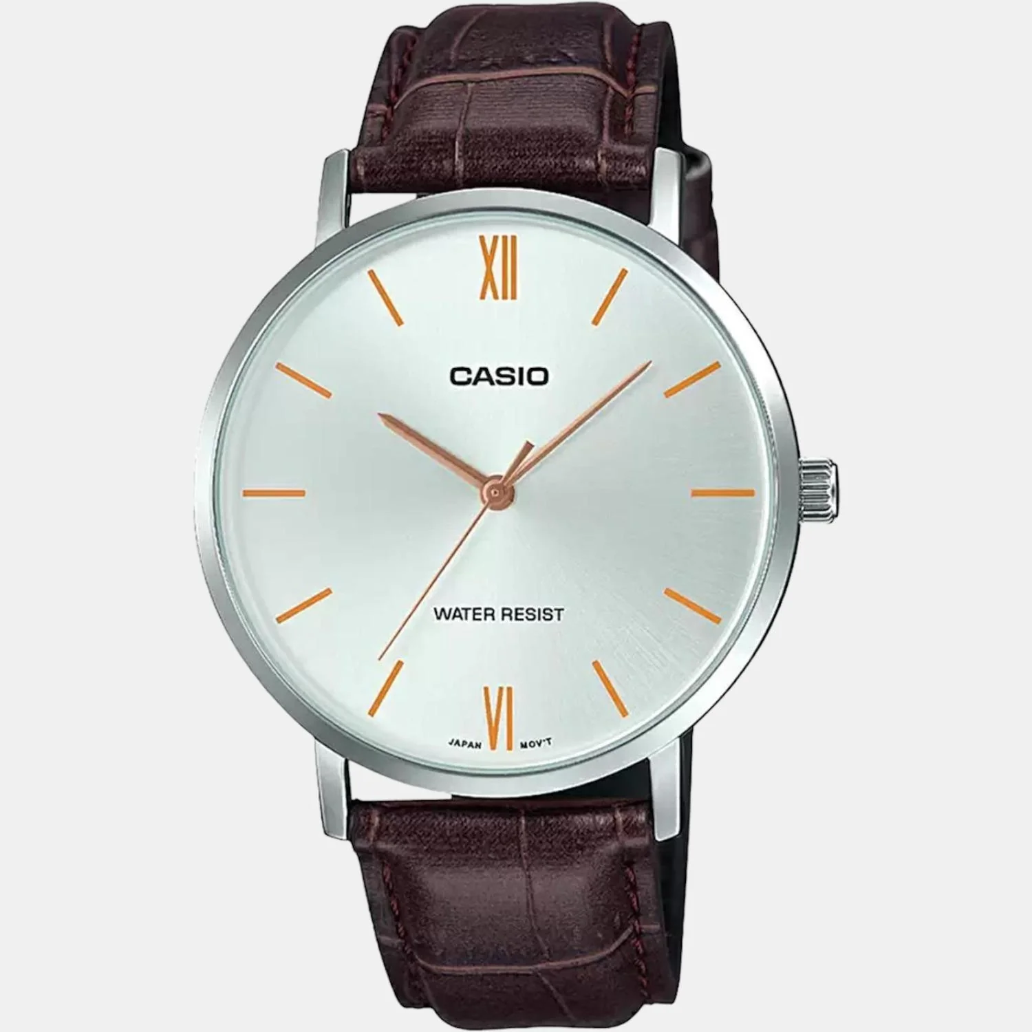 Enticer Men Quartz Silver Dial Analog Leather Watch A1618 - Image 2