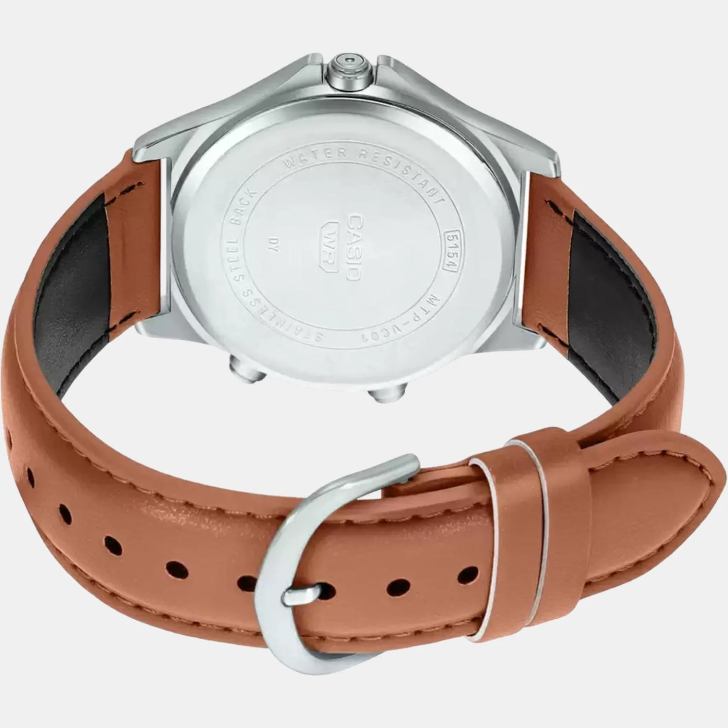 Enticer Men Quartz White Dial Analog Leather Watch A1929 - Image 4