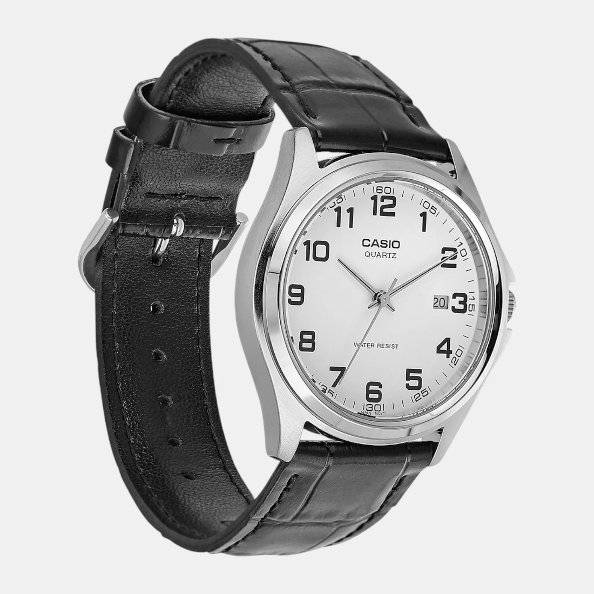 Enticer Men Quartz White Dial Analog Leather Watch A212 - Image 2