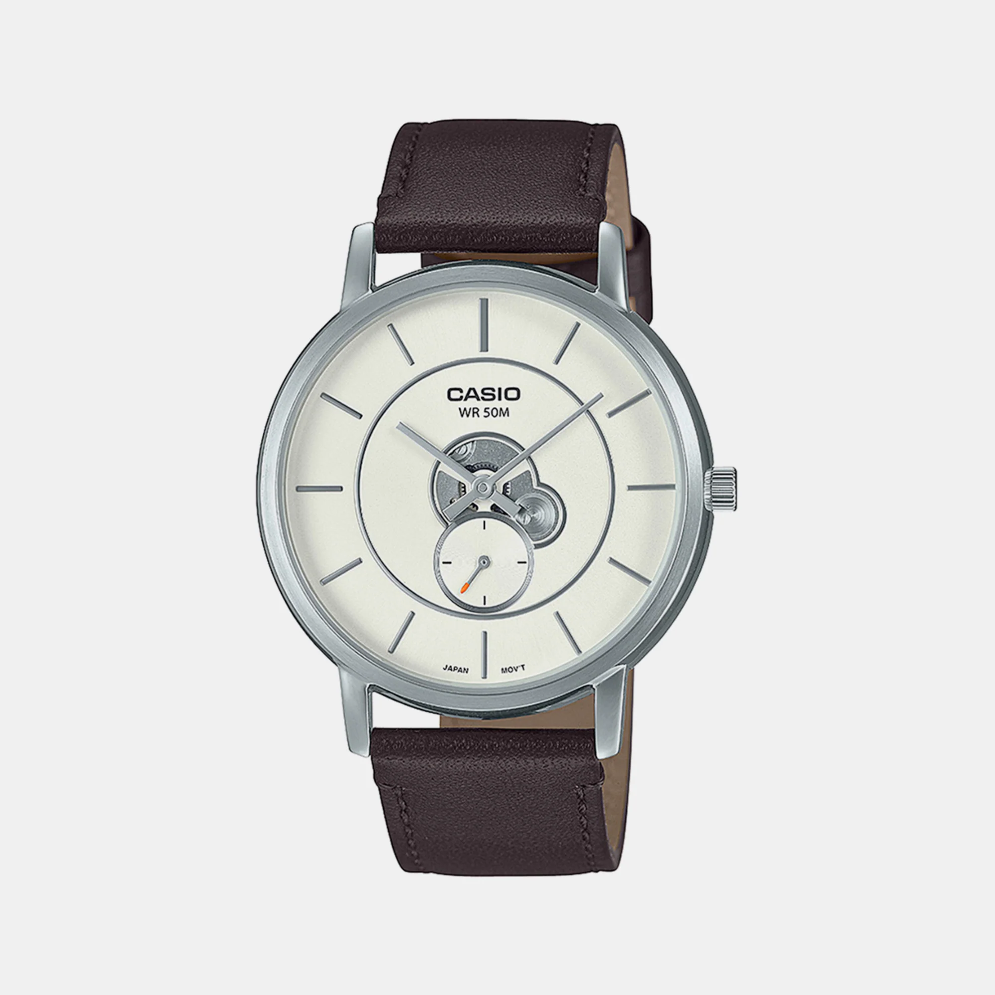 Enticer Men Quartz White Dial Analog Leather Watch A2133