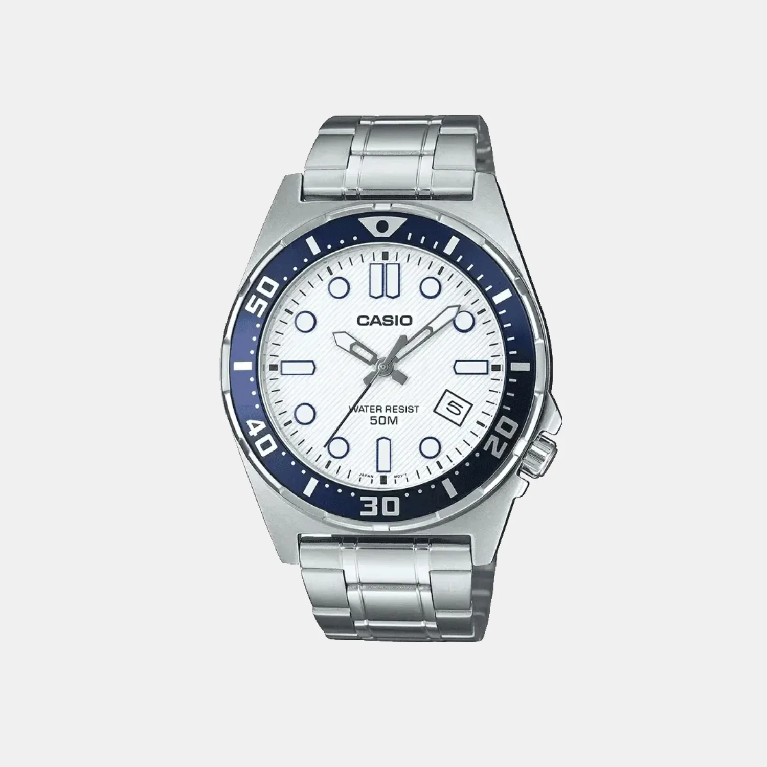 Enticer Men Quartz White Dial Analog Stainless Steel Watch A2379 - Image 4