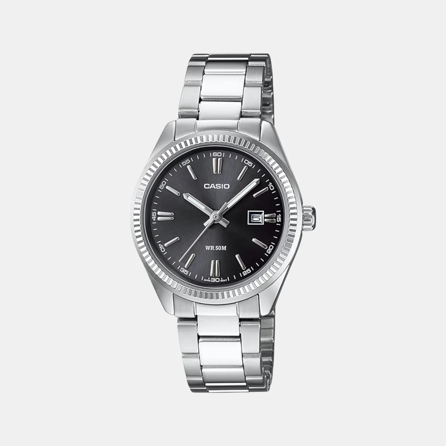 Enticer Women Quartz Black Dial Analog Stainless Steel Watch A1535