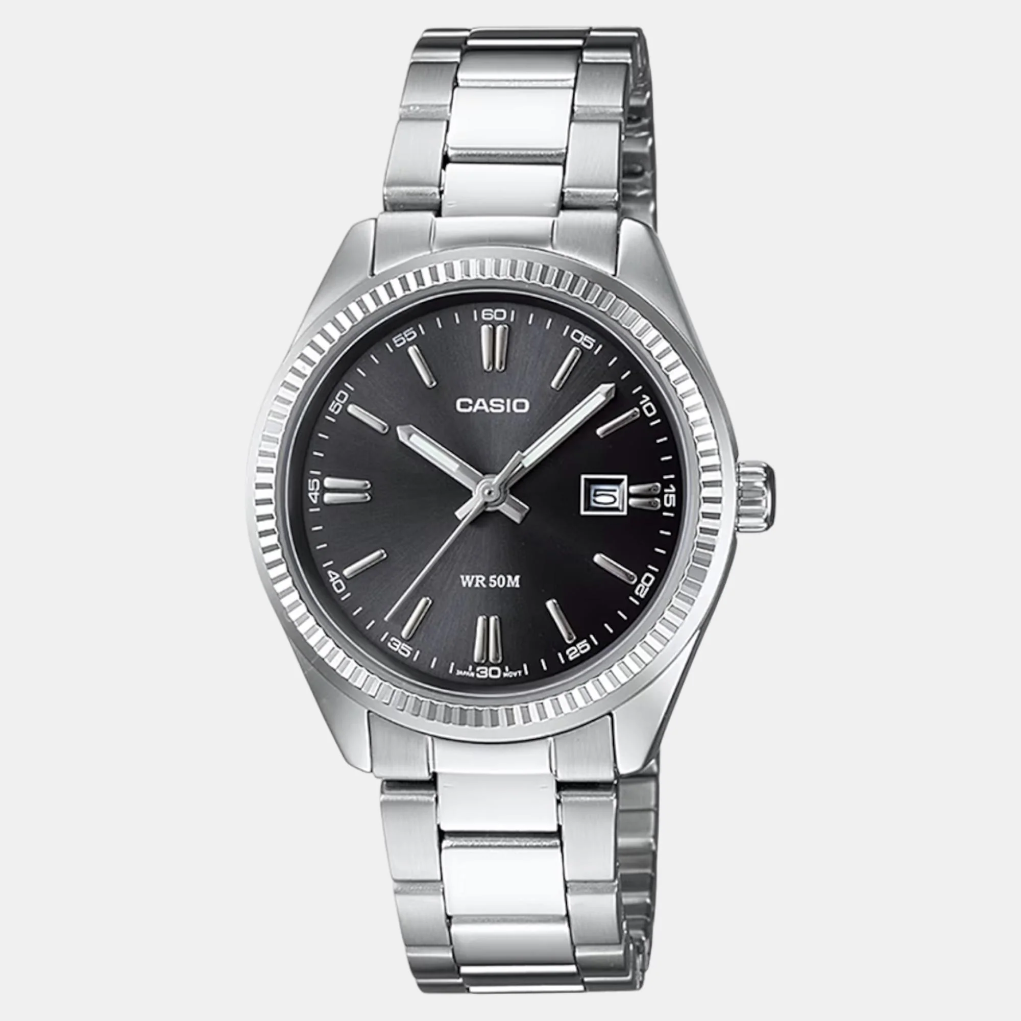 Enticer Women Quartz Black Dial Analog Stainless Steel Watch A1535 - Image 2