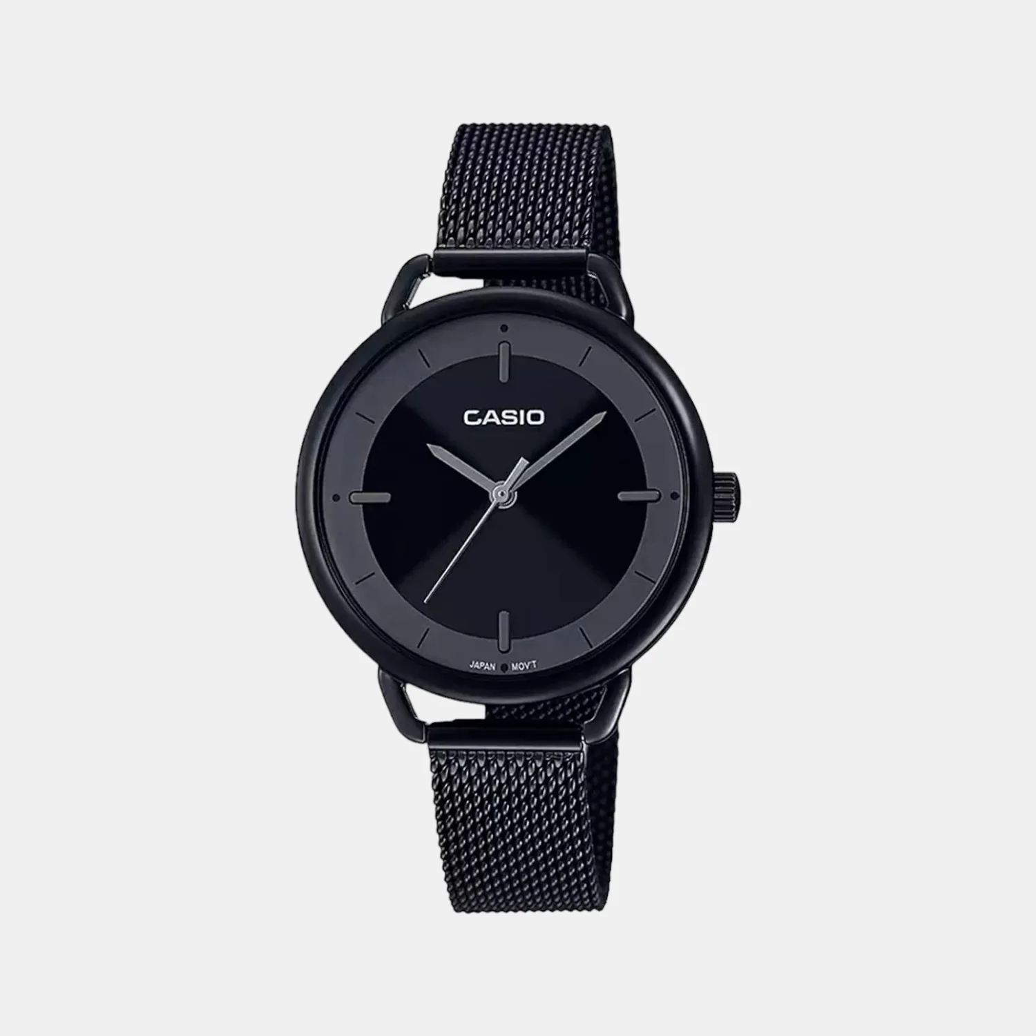 Enticer Women Quartz Black Dial Analog Mesh Watch A1798