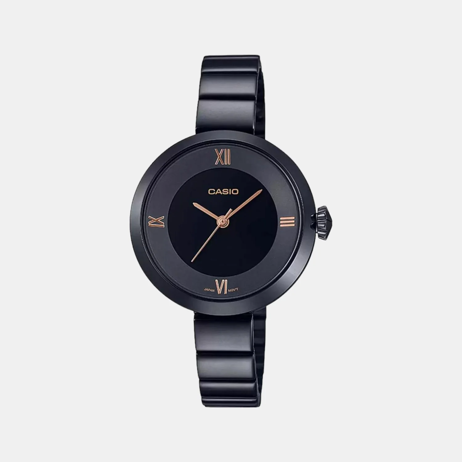 Enticer Women Quartz Black Dial Analog Stainless Steel Watch A1851