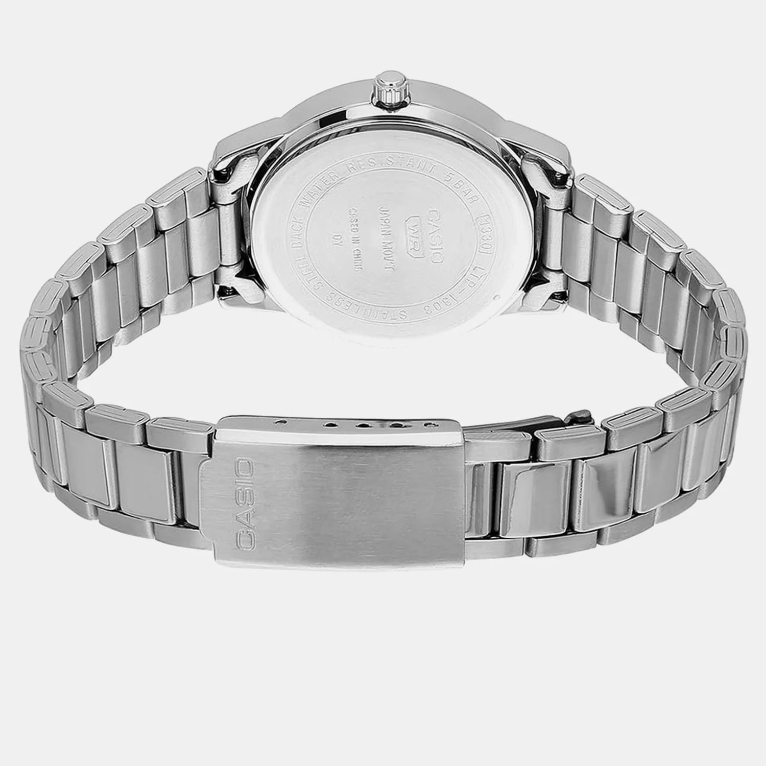 Enticer Women Quartz Black Dial Analog Stainless Steel Watch LTP-1303DD-1AVDF A2475 - Image 2