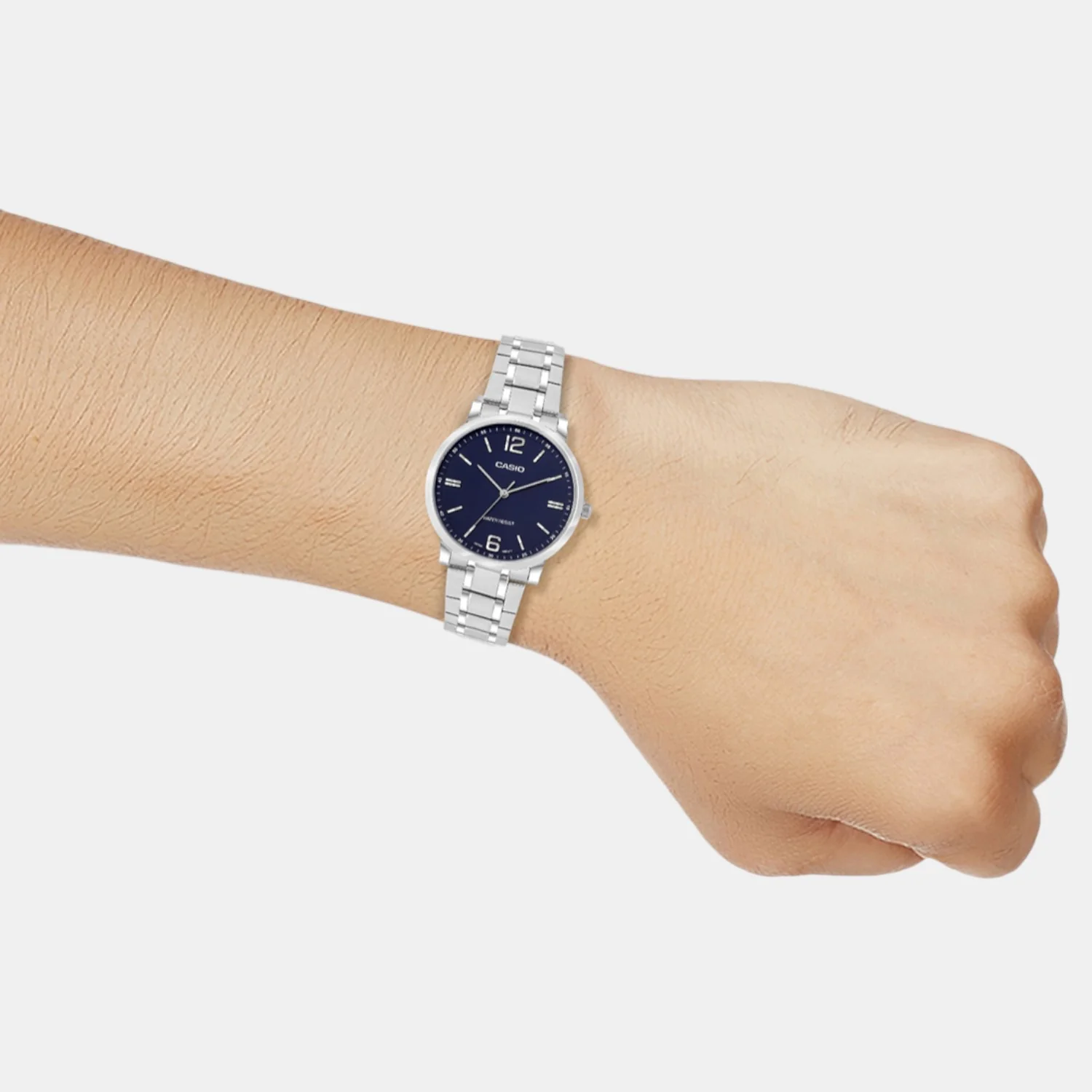 Enticer Women Quartz Blue Dial Analog Stainless Steel Watch A2442 - Image 4
