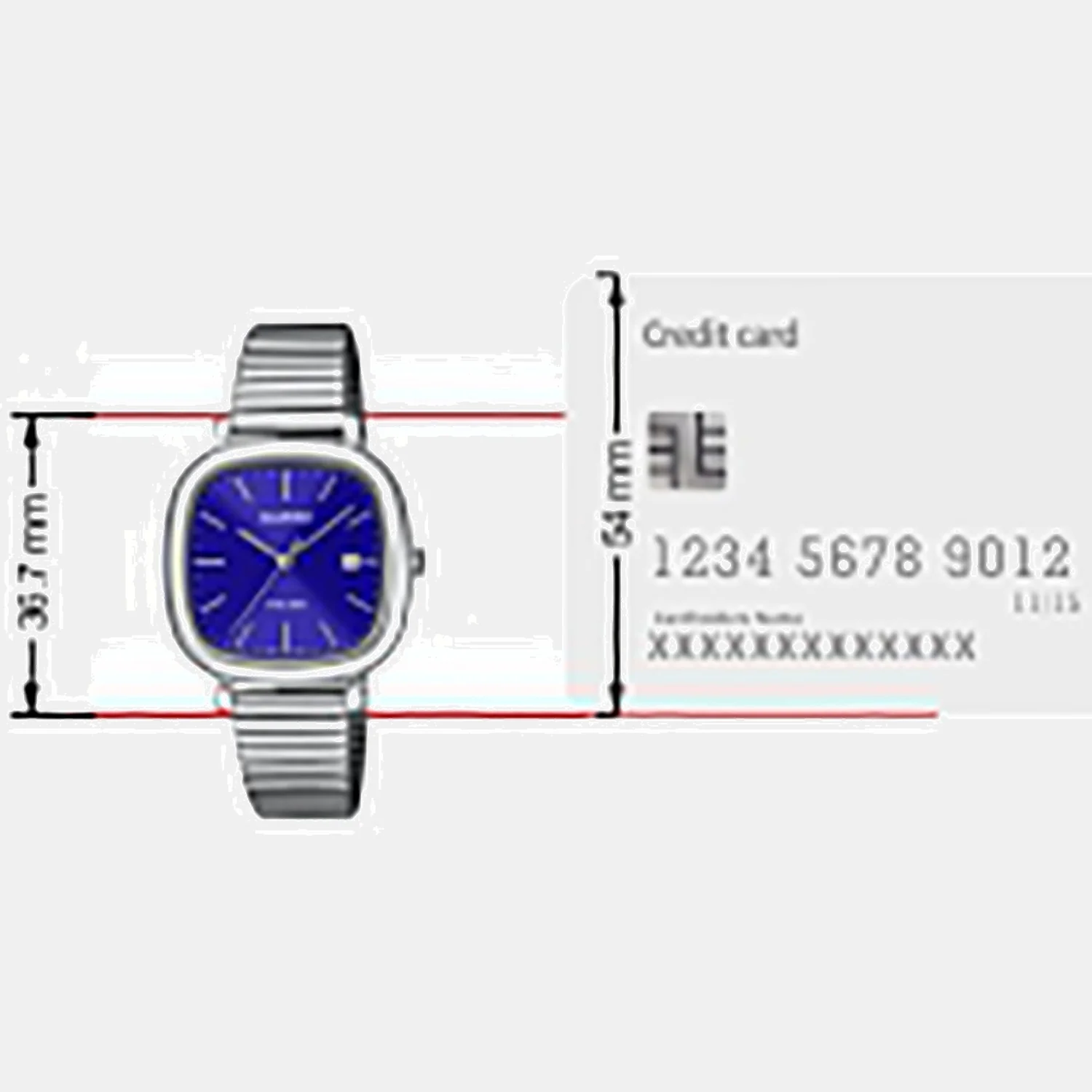 Enticer Women Quartz Blue Dial Analog Stainless Steel Watch A2462 - Image 9