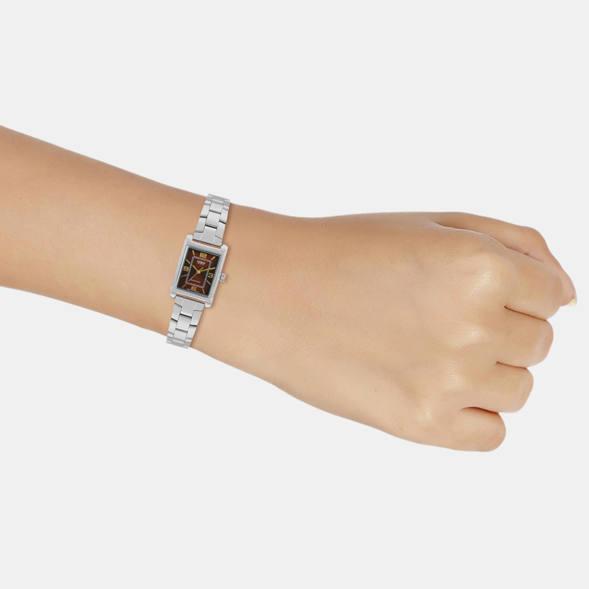 Enticer Women Quartz Brown Dial Analog Stainless Steel Watch A2356 - Image 8