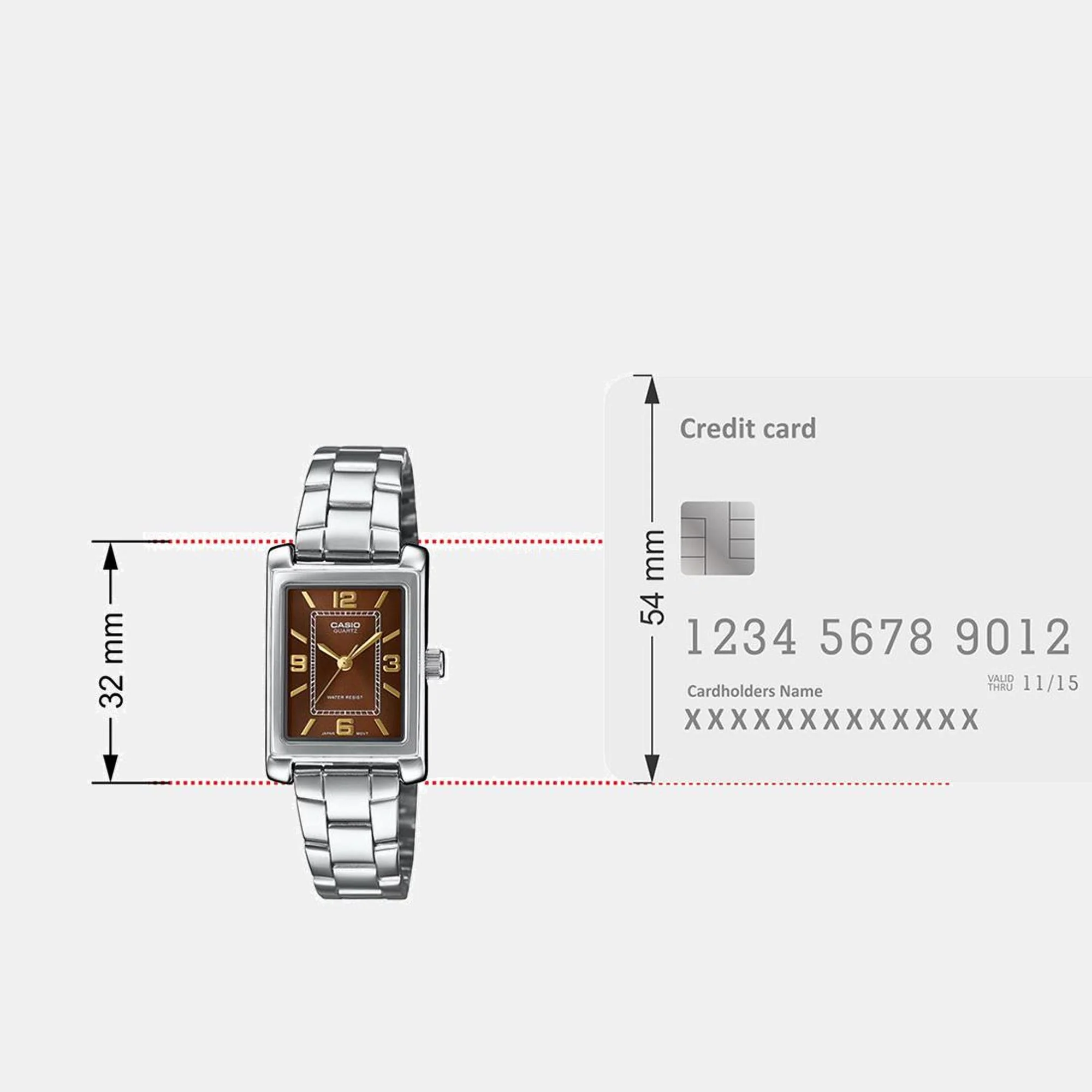 Enticer Women Quartz Brown Dial Analog Stainless Steel Watch A2356 - Image 9