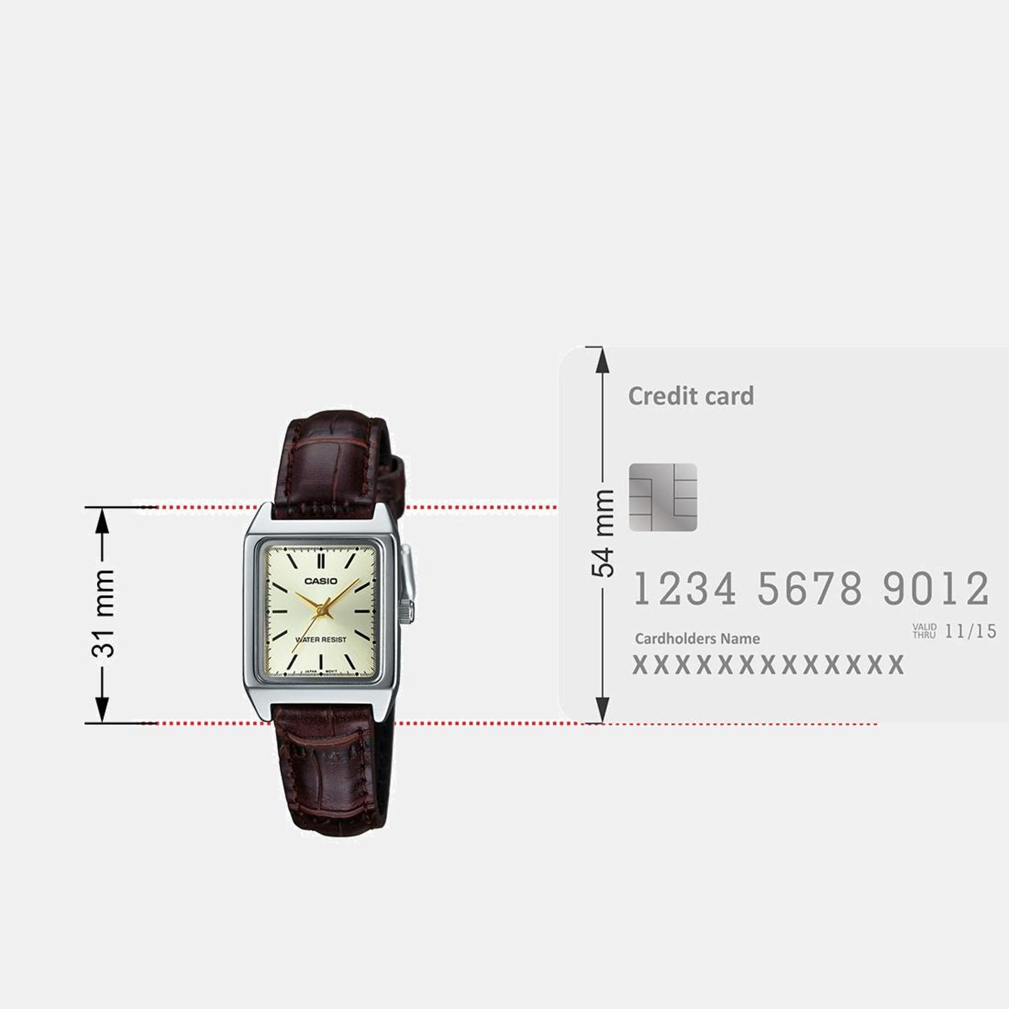 Enticer Women Quartz Gold Dial Analog Leather Watch A2292 - Image 9