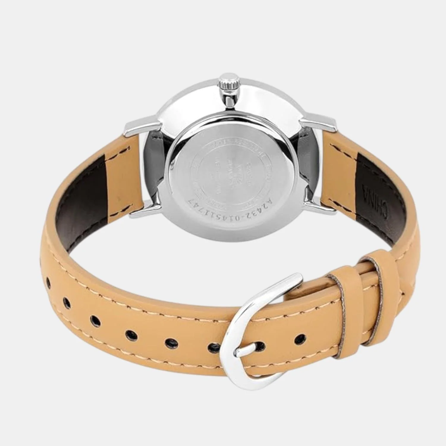 Enticer Women Quartz Gold Dial Analog Leather Watch A2432 - Image 4