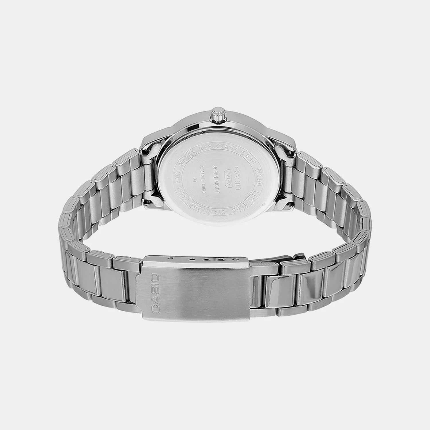 Enticer Women Quartz Pink Dial Analog Stainless Steel Watch LTP-1303DD-4AV A2477 - Image 5