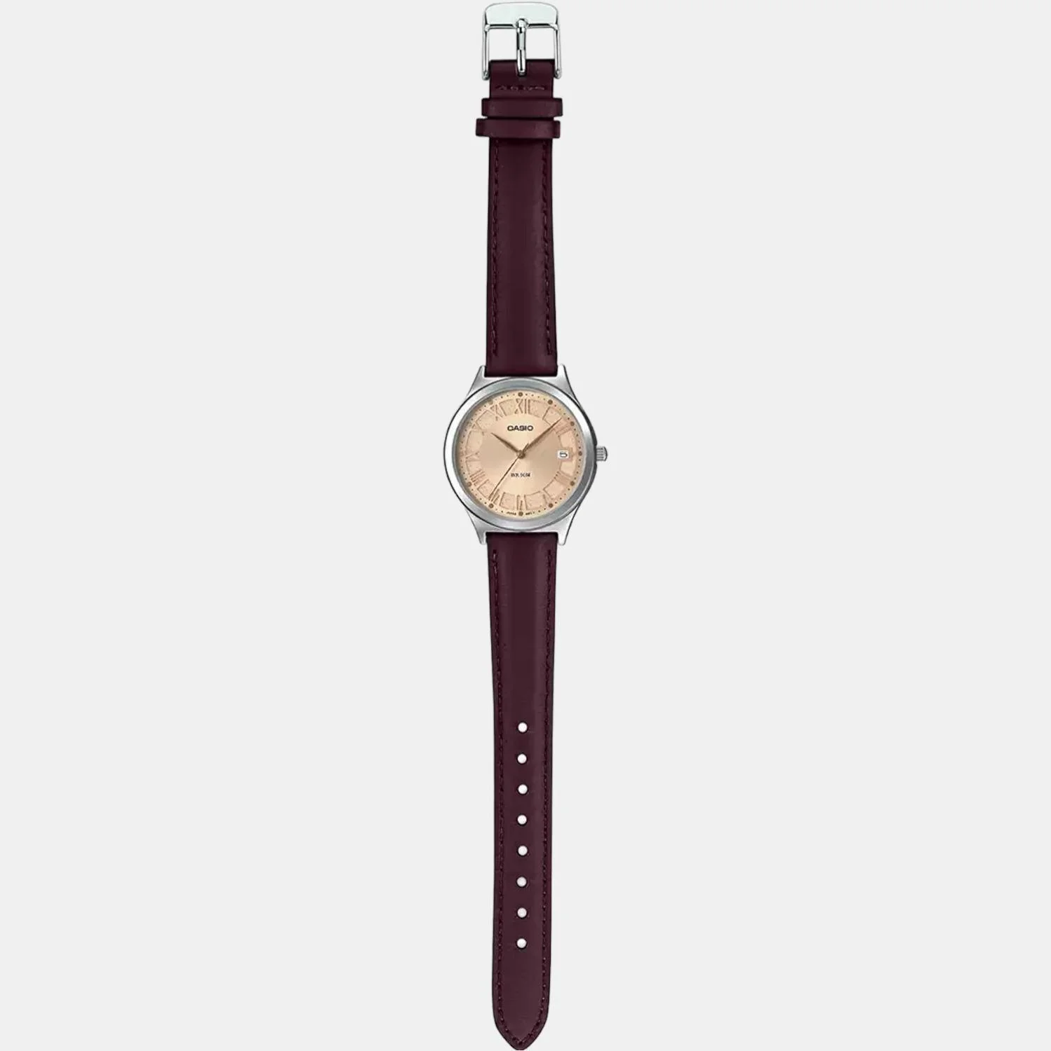 Enticer Women Quartz Rose Gold Dial Analog Leather Watch A1593 - Image 7