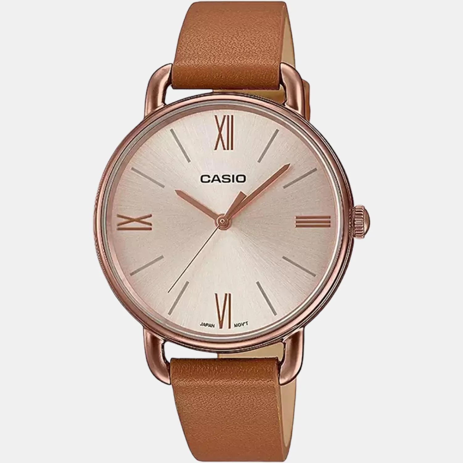 Enticer Women Quartz Rose Gold Dial Analog Leather Watch A1808 - Image 2