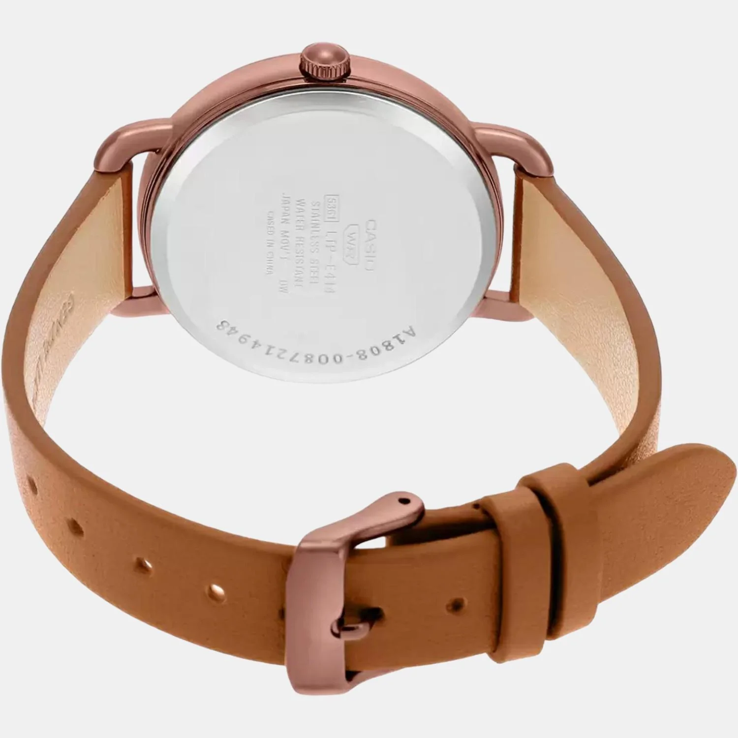 Enticer Women Quartz Rose Gold Dial Analog Leather Watch A1808 - Image 5
