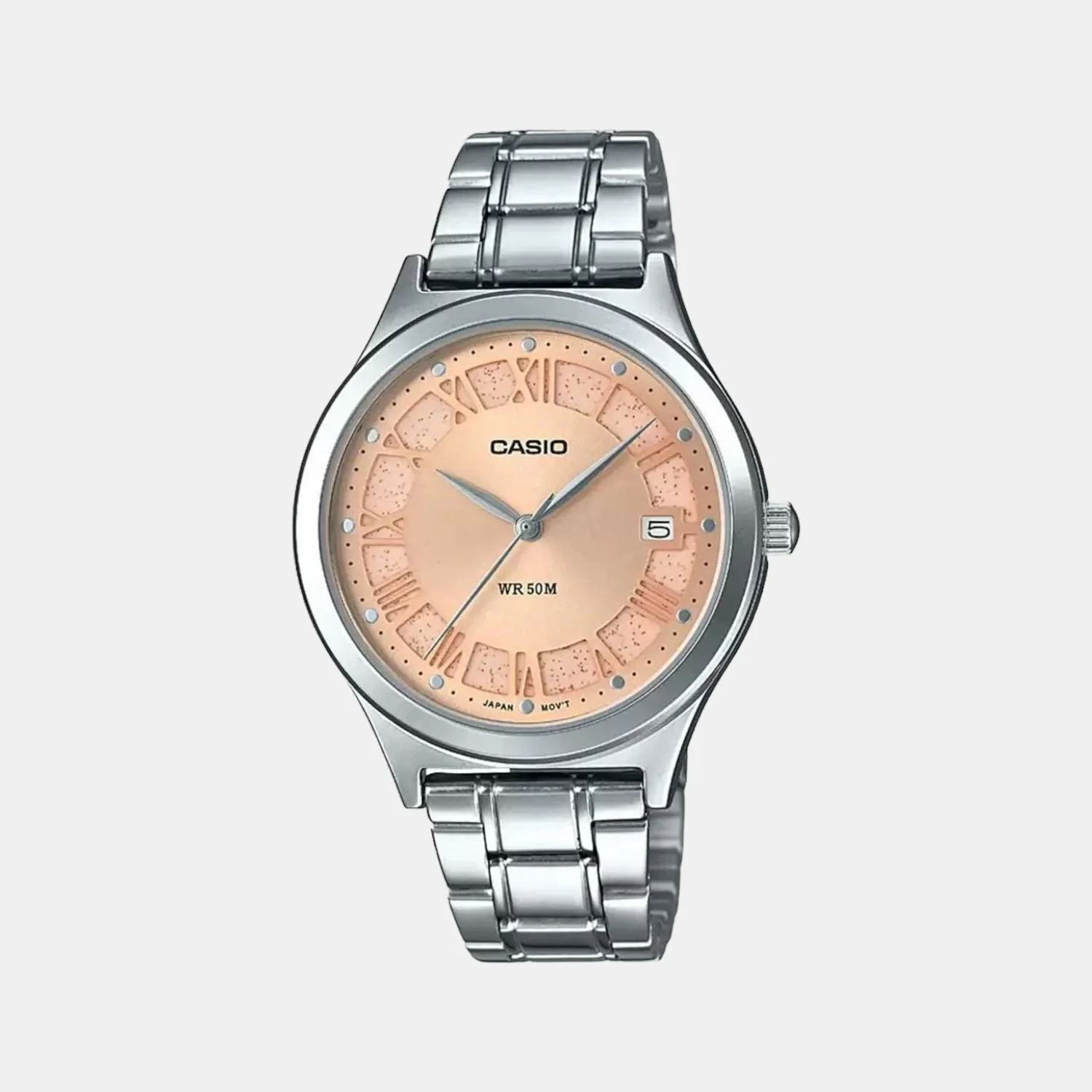 Enticer Women Quartz Rose Gold Dial Analog Stainless Steel Watch A1590