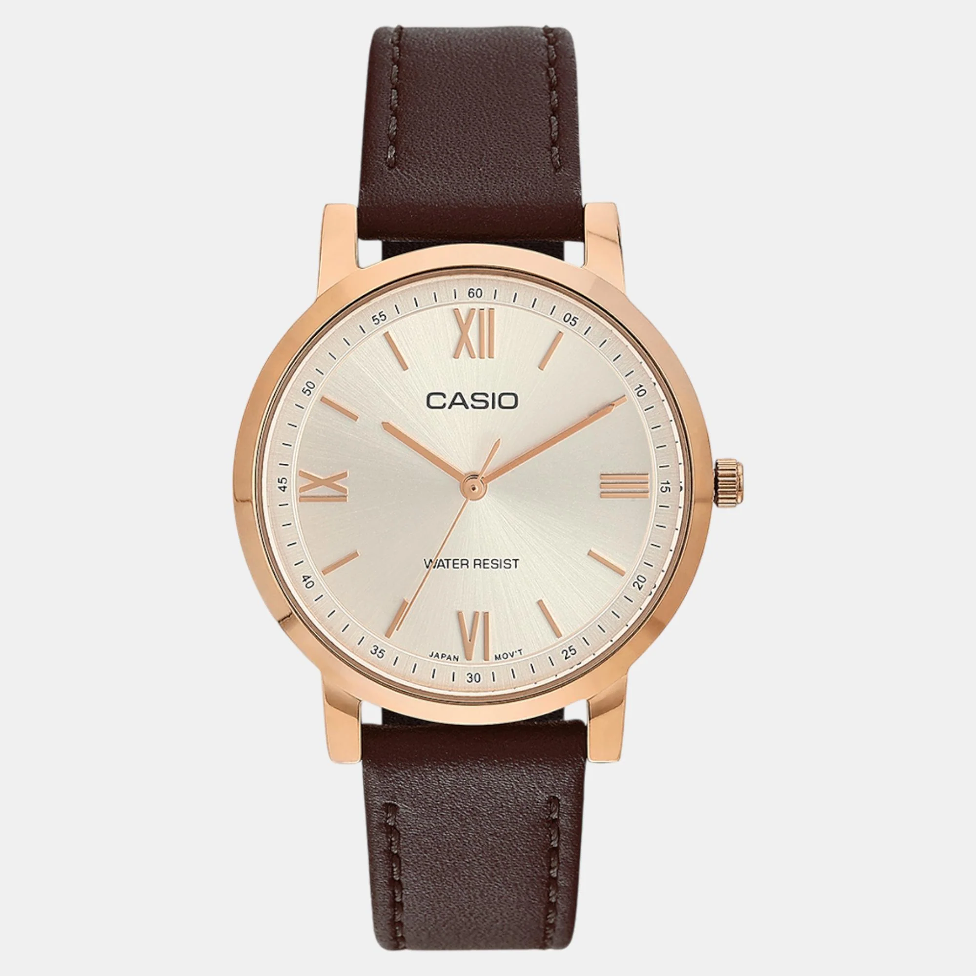 Enticer Women Quartz Silver Dial Analog Leather Watch A2163