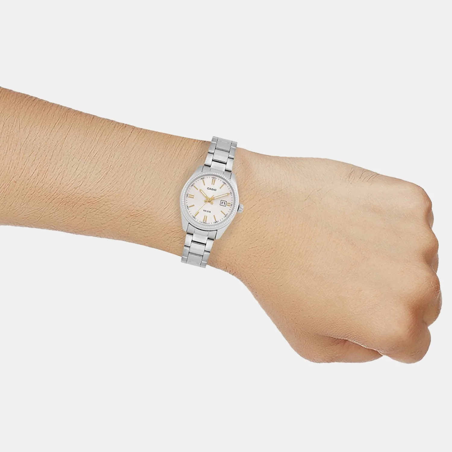 Enticer Women Quartz White Dial Analog Stainless Steel Watch A475 - Image 5