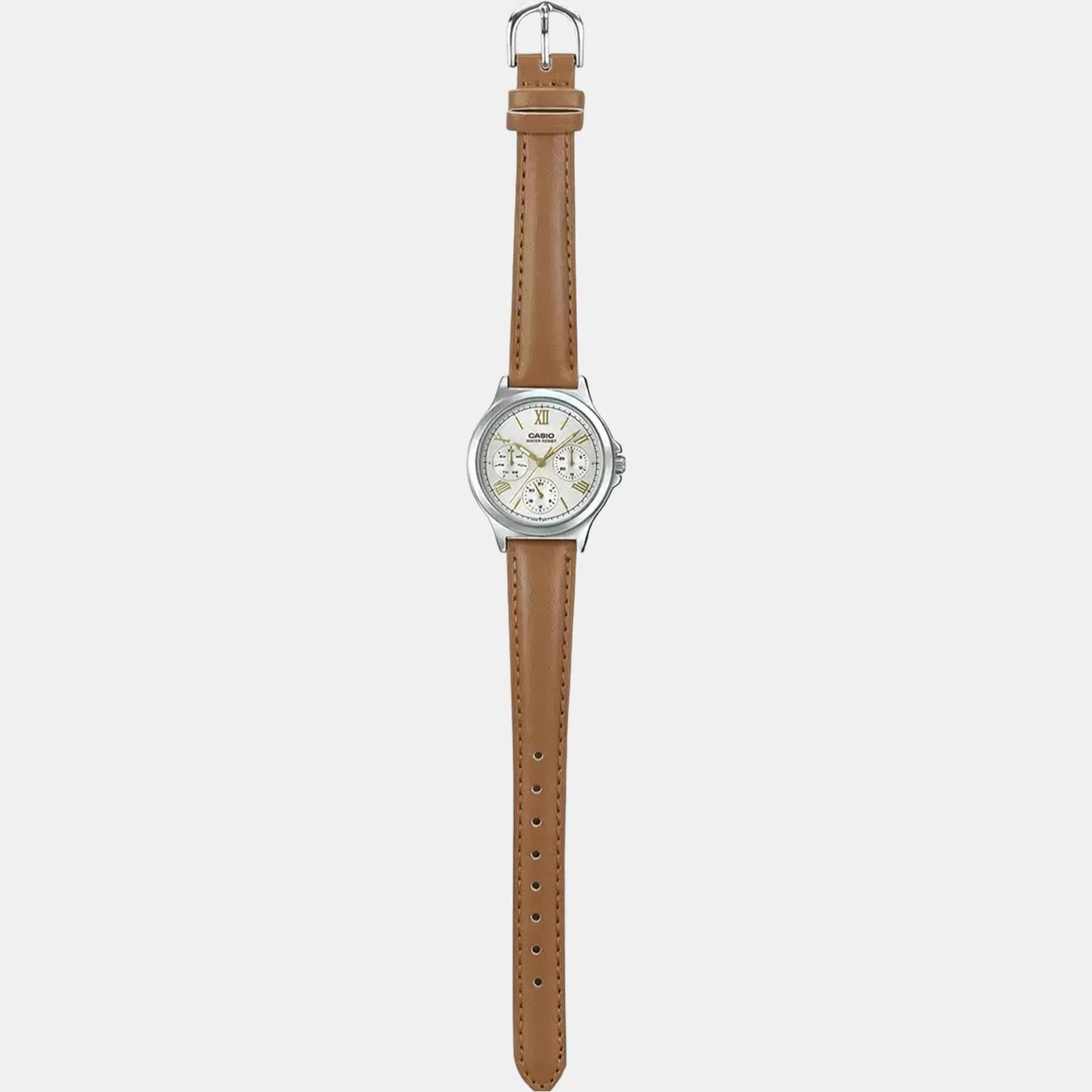 Enticer Women Quartz White Dial Multi-Function Leather Watch A1703 - Image 7