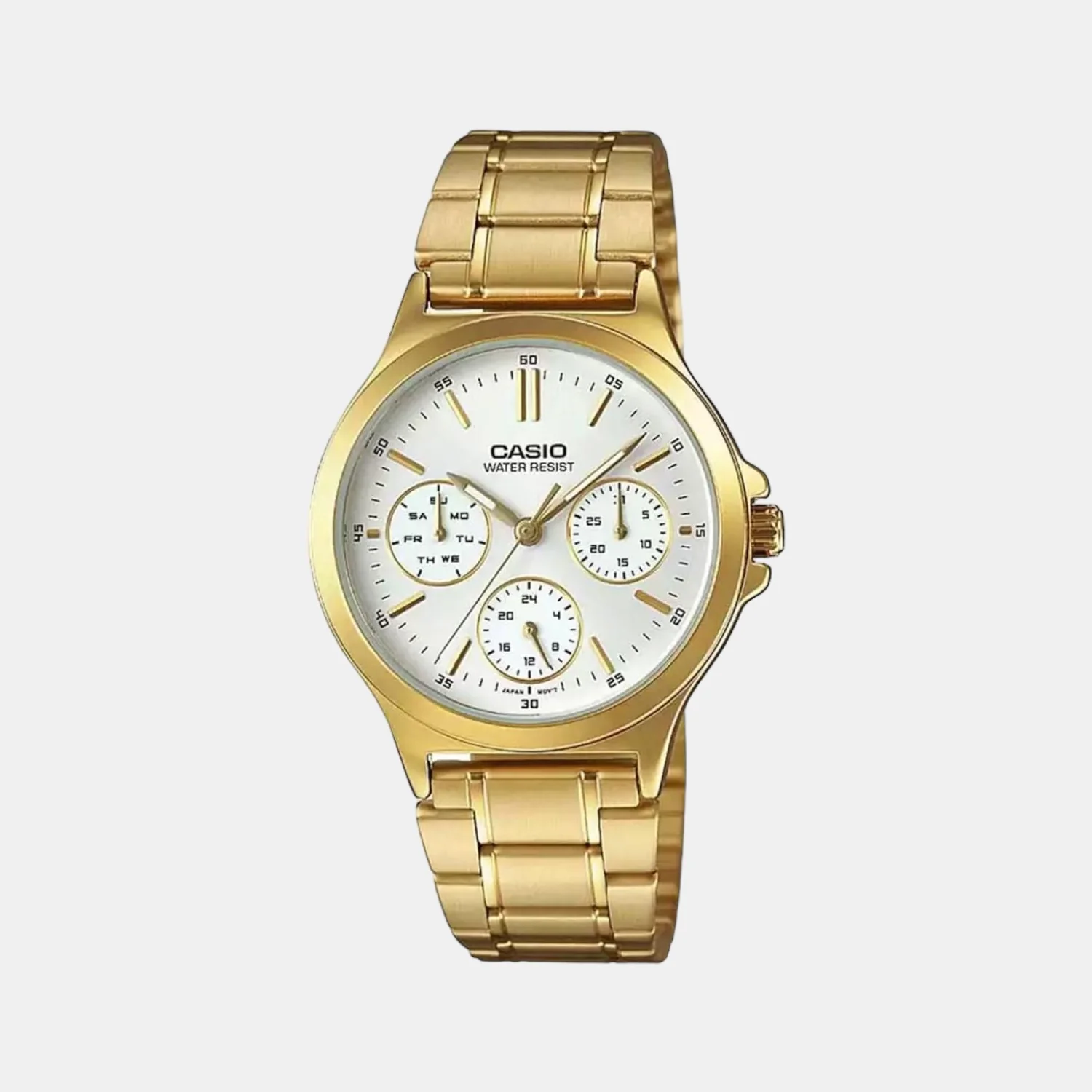 Enticer Women Quartz White Dial Multi-Function Watch A1915