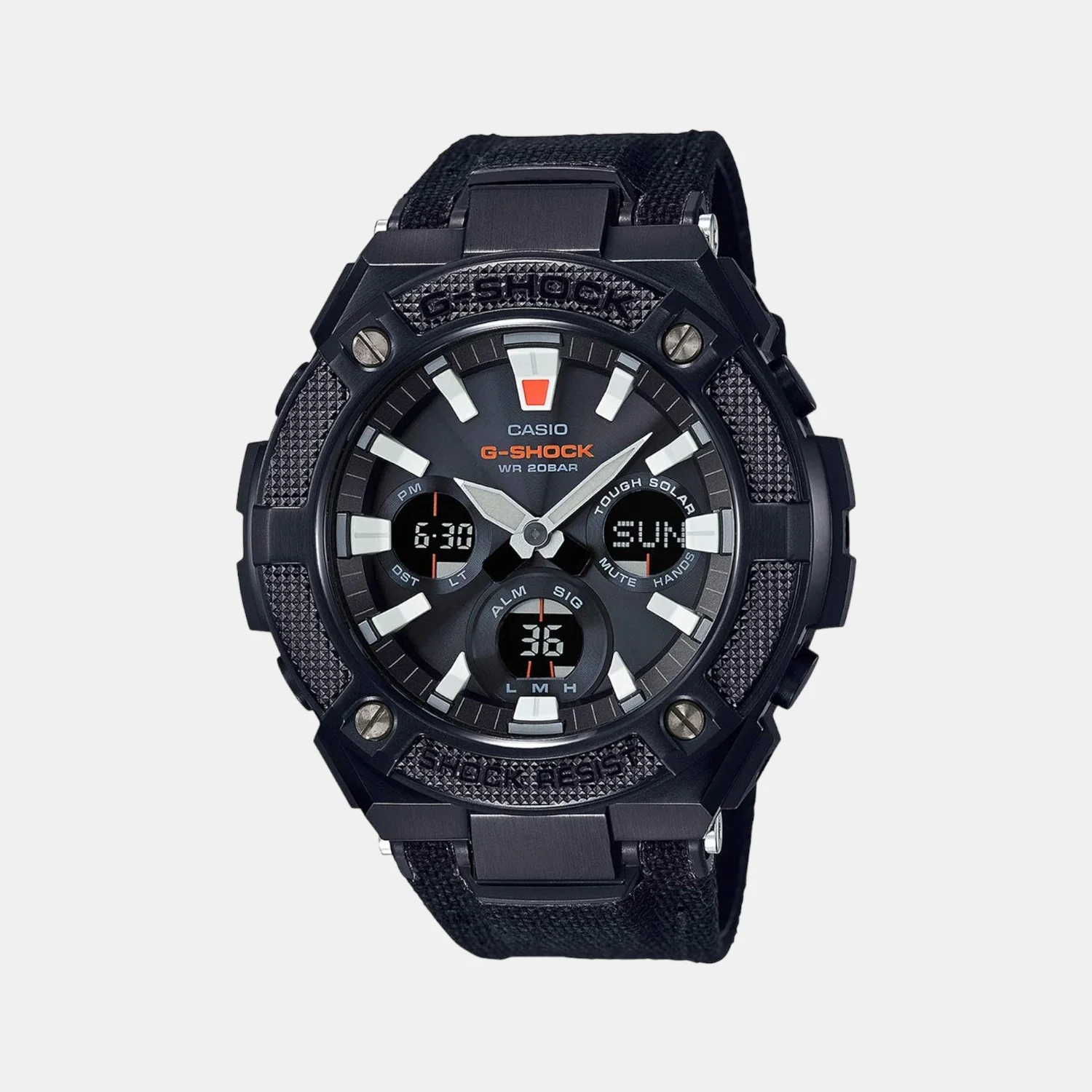 G-Shock Men Quartz Black Dial Analog-Digital Leather Watch G858