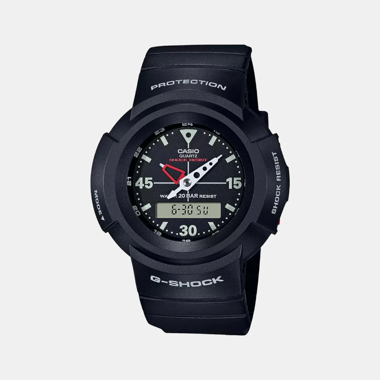 G-Shock Men Quartz Black Dial Analog-Digital Resin Watch G1079