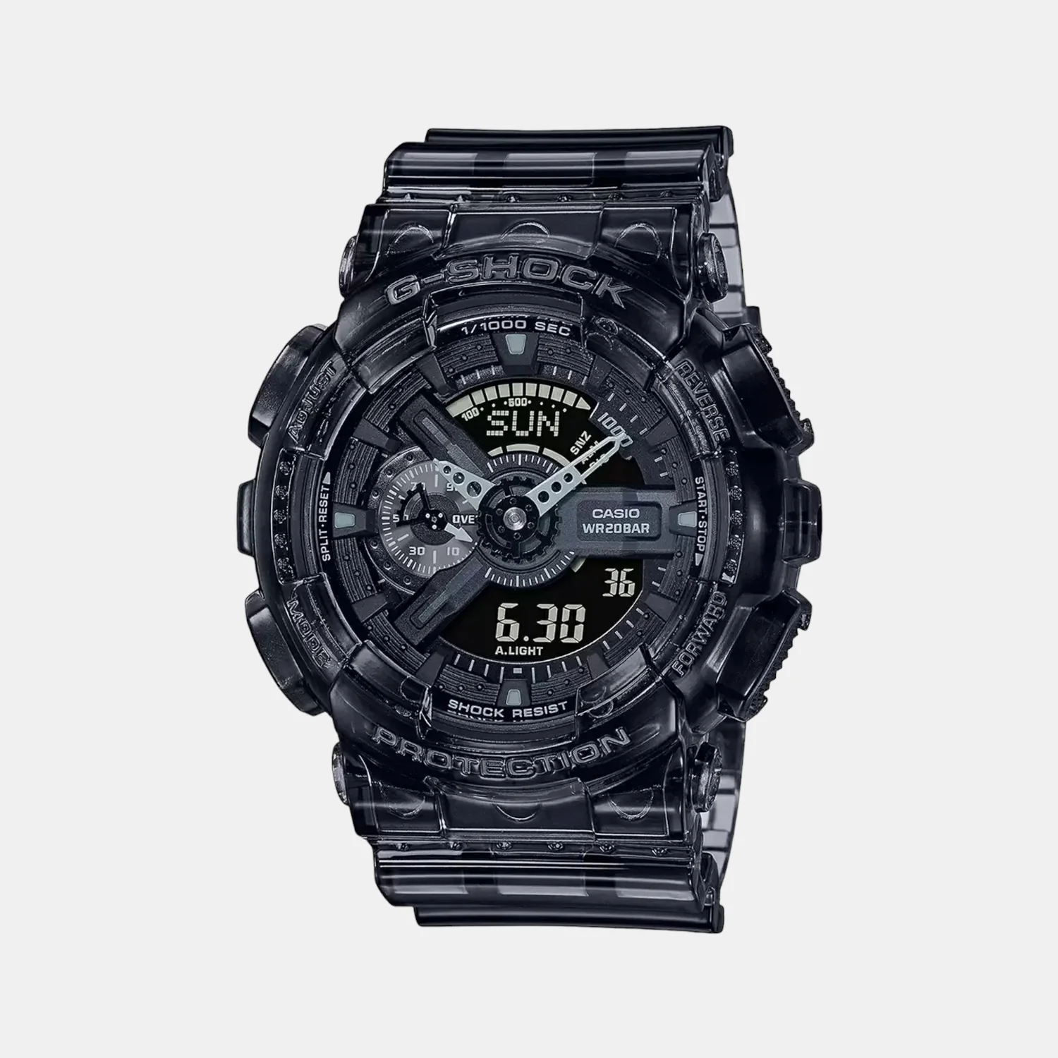 G-Shock Men Quartz Black Dial Analog-Digital Resin Watch G1100