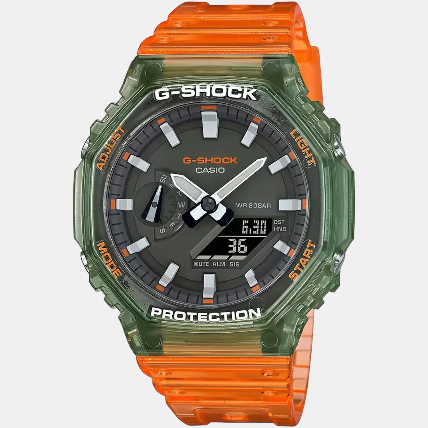 G-Shock Men Quartz Grey Dial Analog-Digital Resin Watch G1117 - Image 2