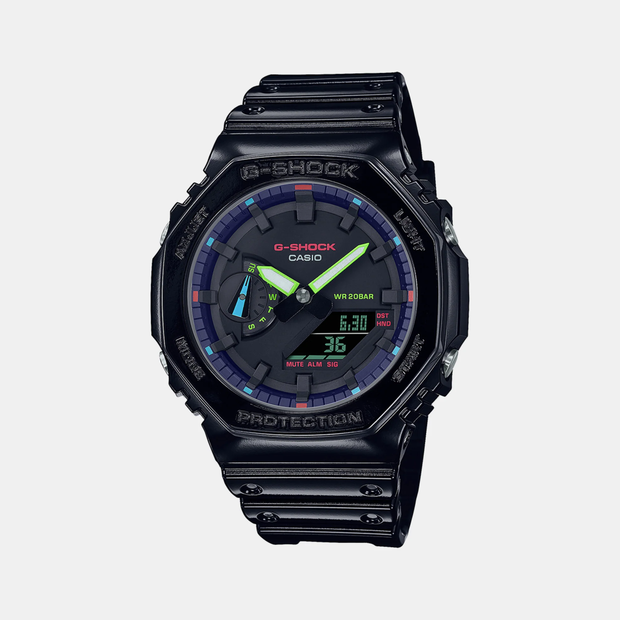 G-Shock Men Quartz Black Dial Analog-Digital Resin Watch G1367