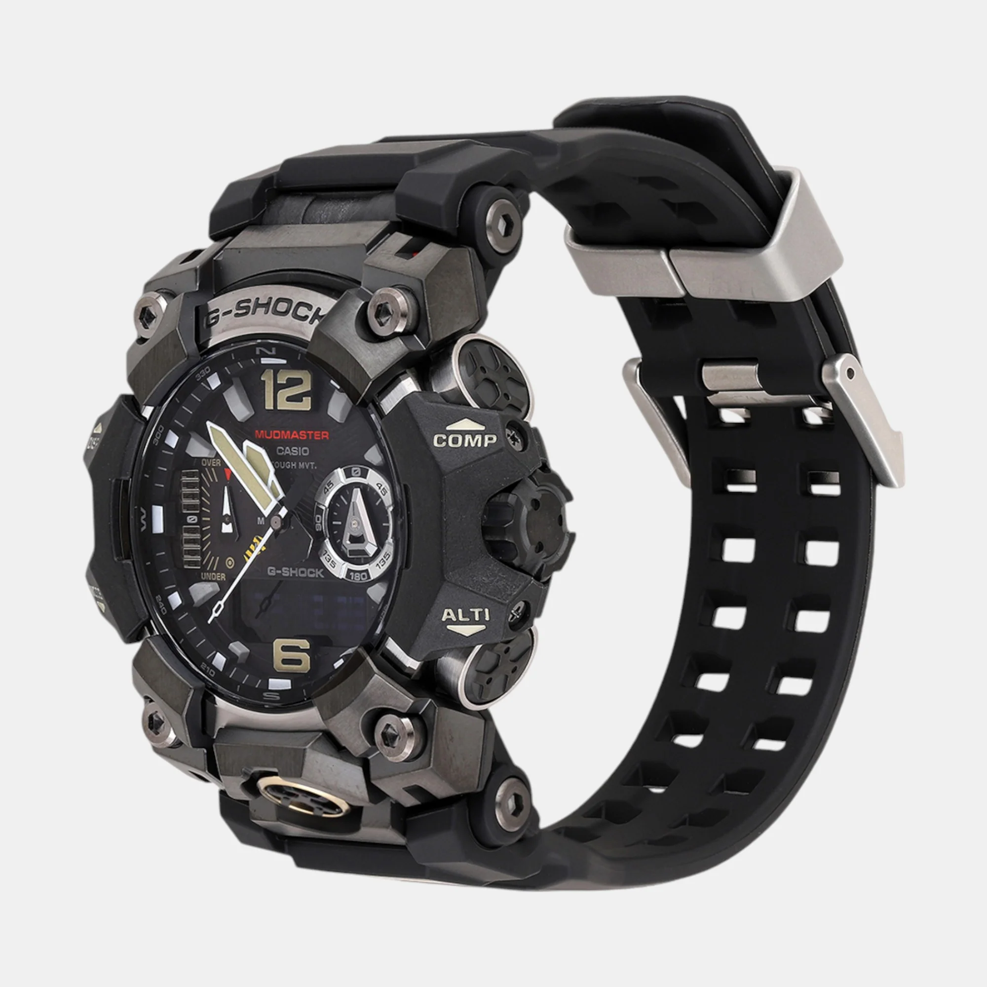 Mudmaster G-Shock Men Solar Black Dial Analog-Digital Resin Watch GWG-B1000-1ADR G1473 - Image 3