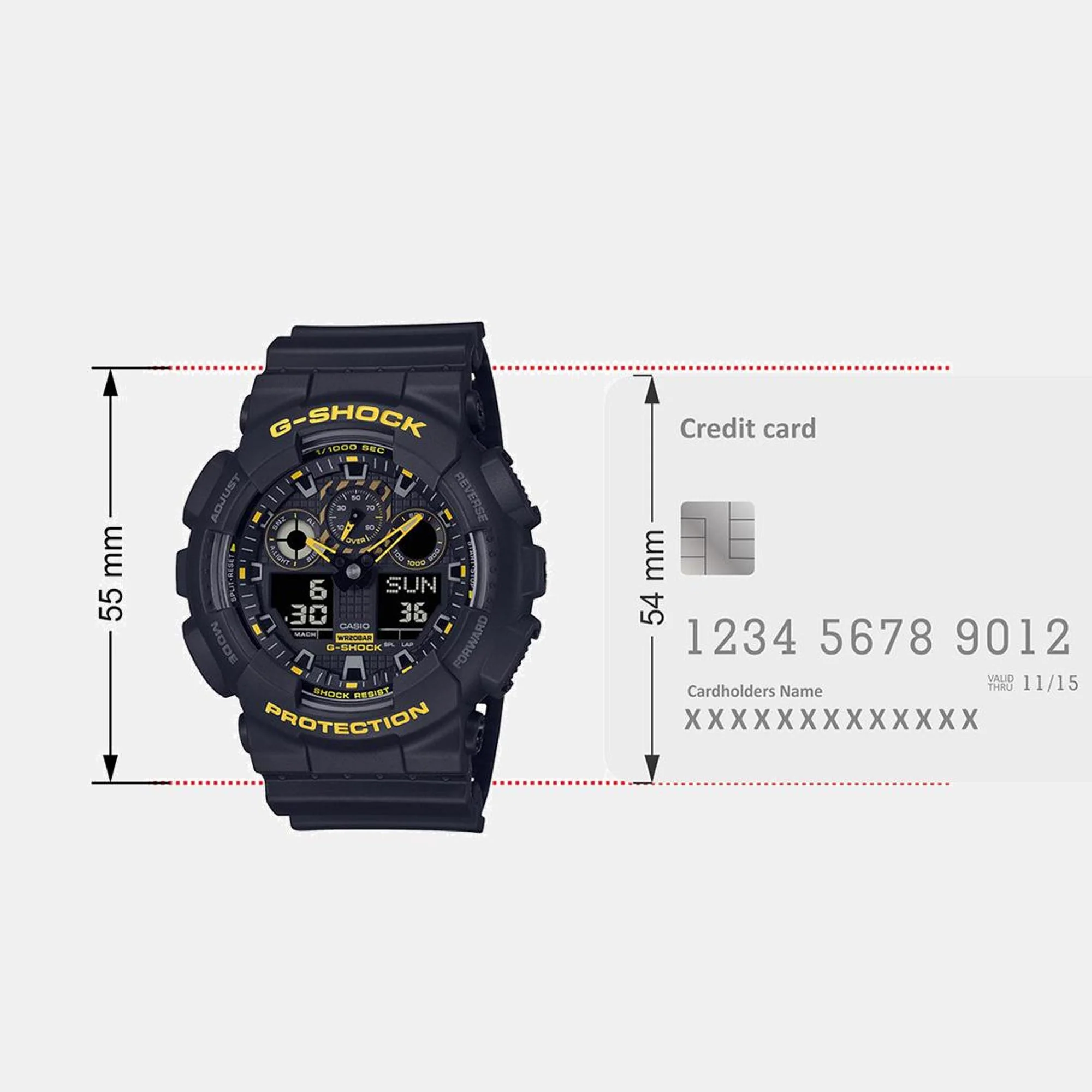G-Shock Men Quartz Black Dial Analog-Digital Resin Watch G1486 - Image 8