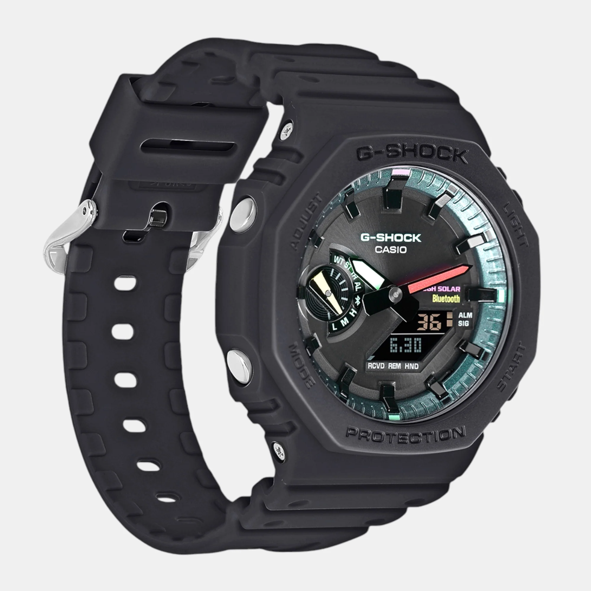 G-Shock Men Quartz Black Dial Analog-Digital Resin Watch G1554 - Image 3