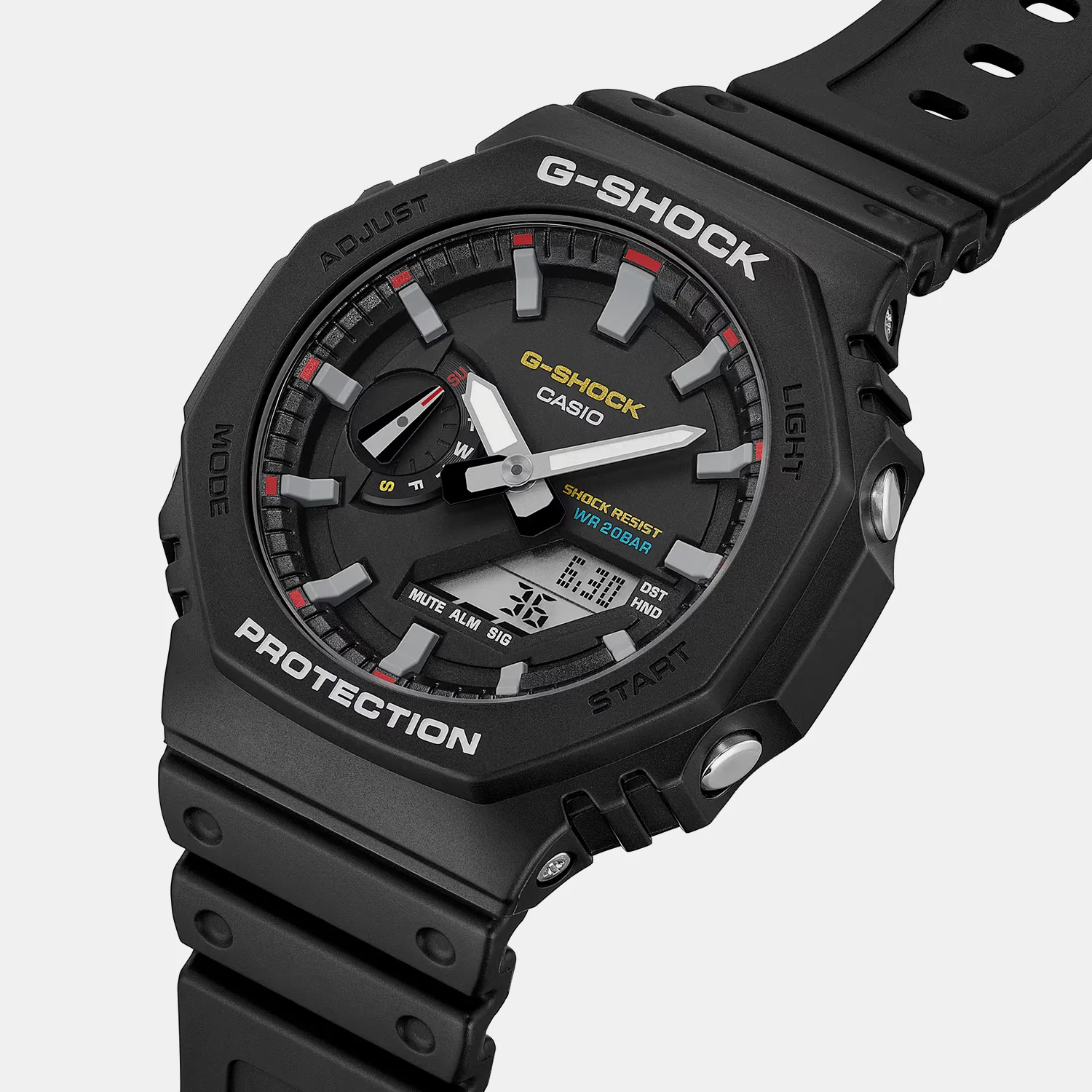 G-Shock Men Quartz Black Dial Analog-Digital Resin Watch G1686 - Image 2