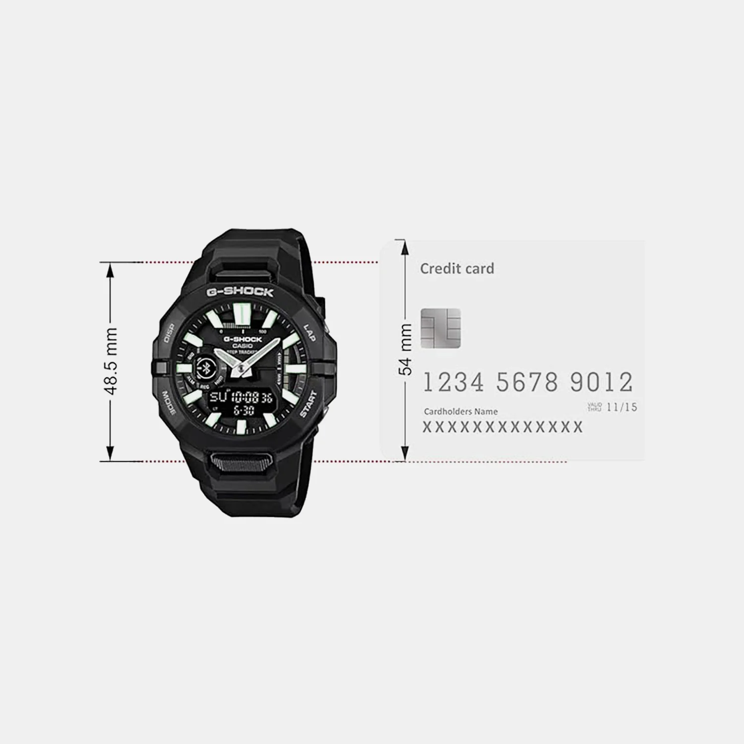 G-Shock Men Quartz Black Dial Analog-Digital Resin Watch G1709 GBA-950-1ADR - Image 3