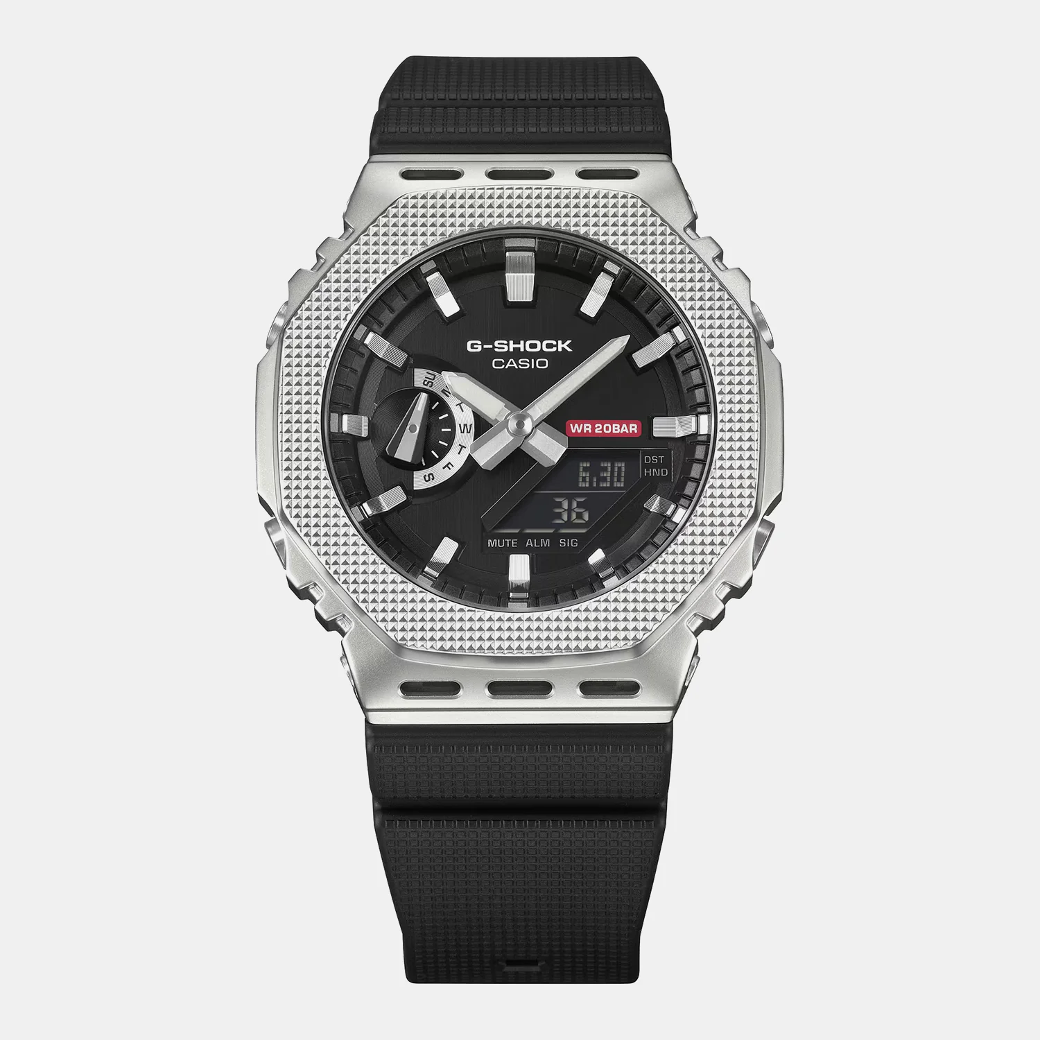 G-shock Men Quartz Black Dial Analog-Digital Rubber Watch G1763 - Image 3