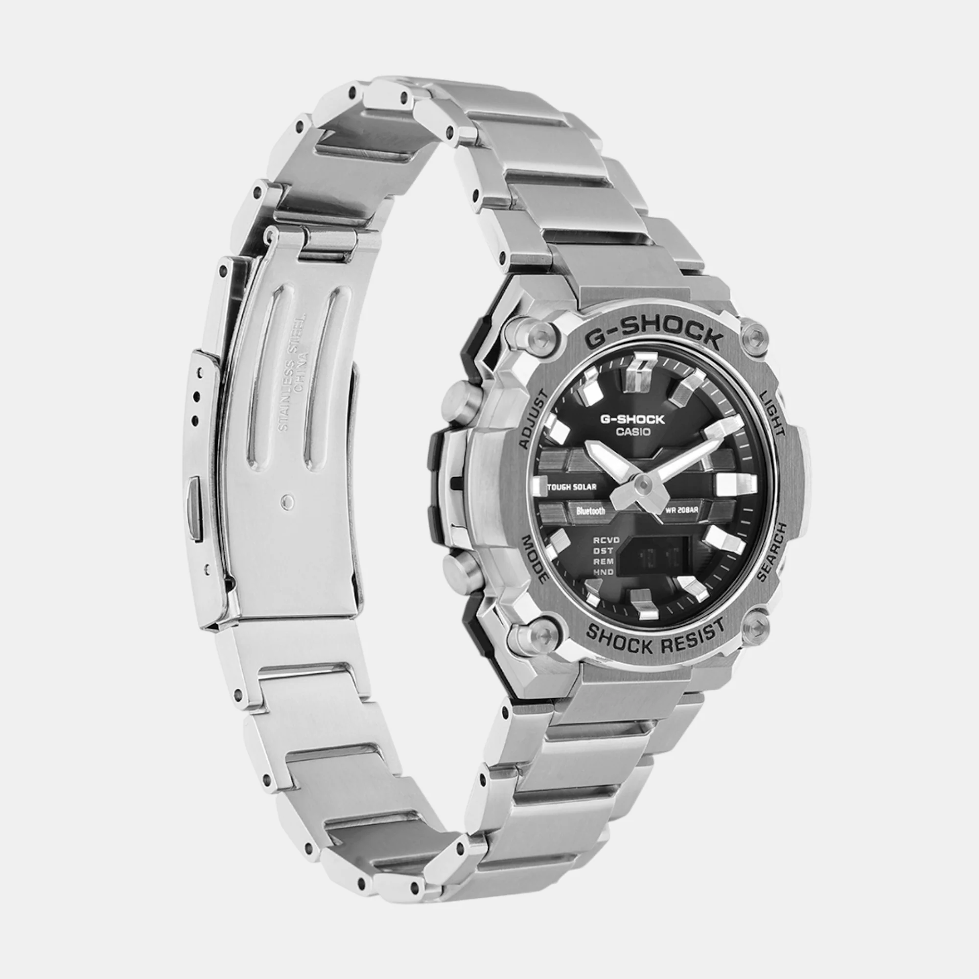 G-Shock Men Quartz Black Dial Analog-Digital Stainless Steel Watch G1543 - Image 3