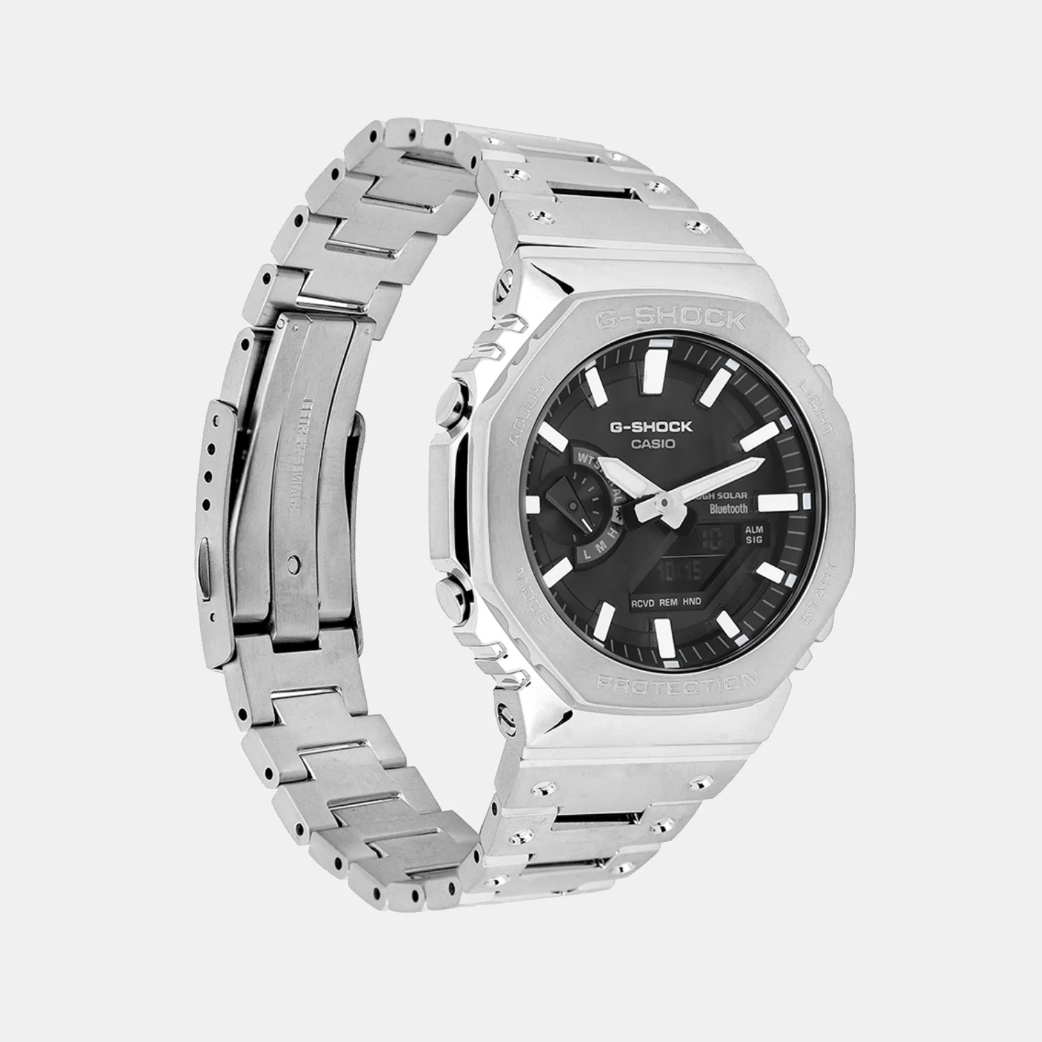 G-Shock Men Quartz Black Dial Analog-Digital Stainless Steel Watch G1638 - Image 3