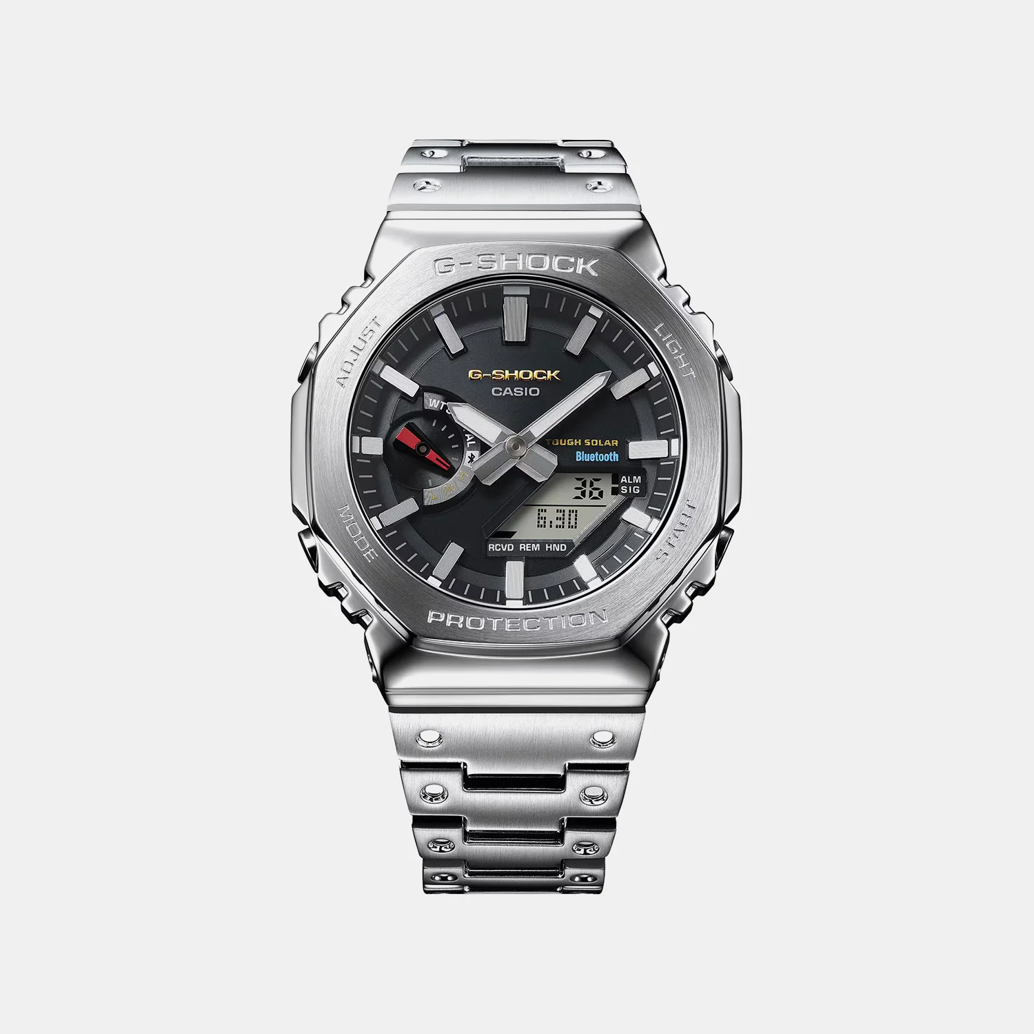 G-Shock Men Quartz Black Dial Analog-Digital Stainless Steel Watch G1714 GM-B2100SD-1CDR