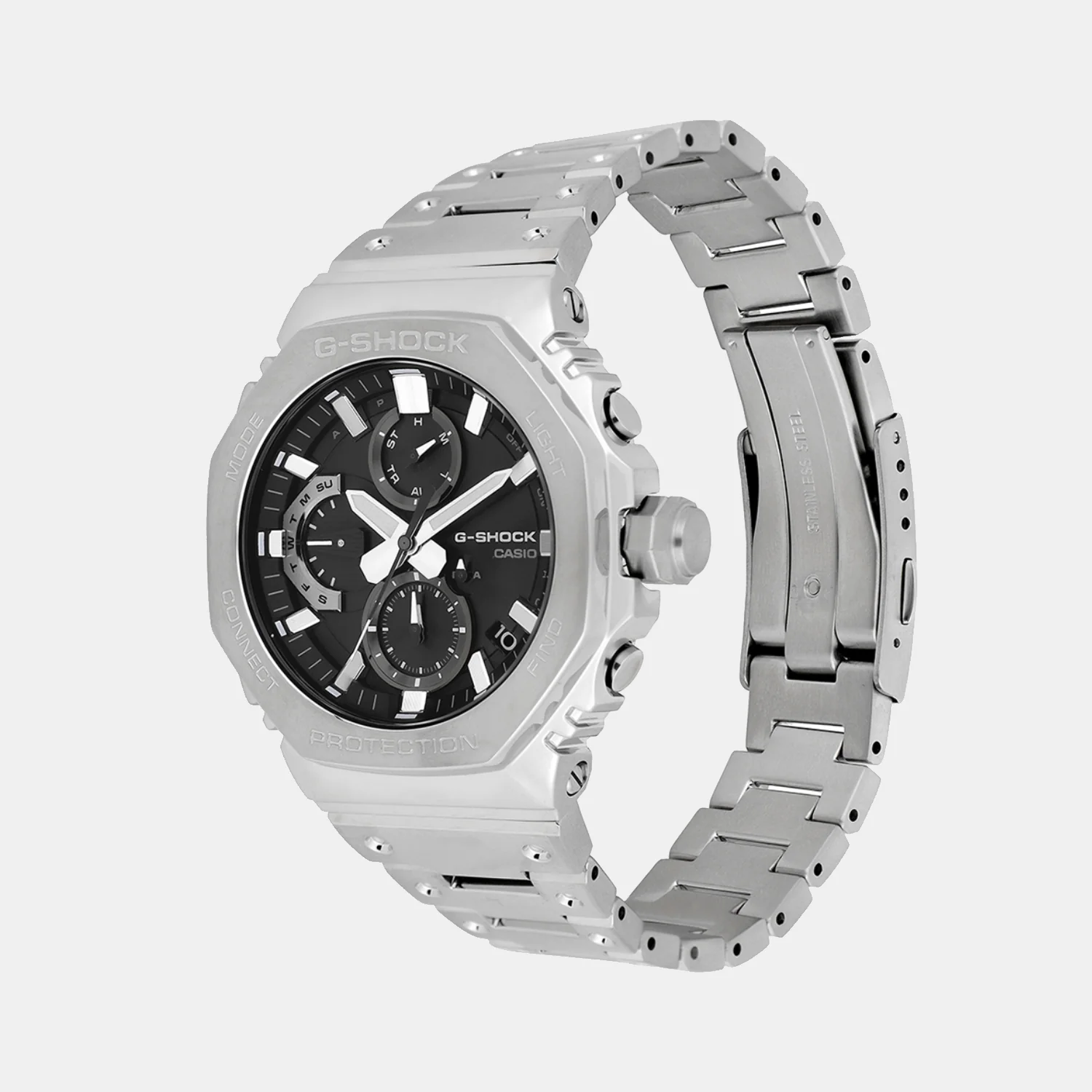 G-Shock Men Quartz Black Dial Chronograph Stainless Steel Watch G1631 - Image 4