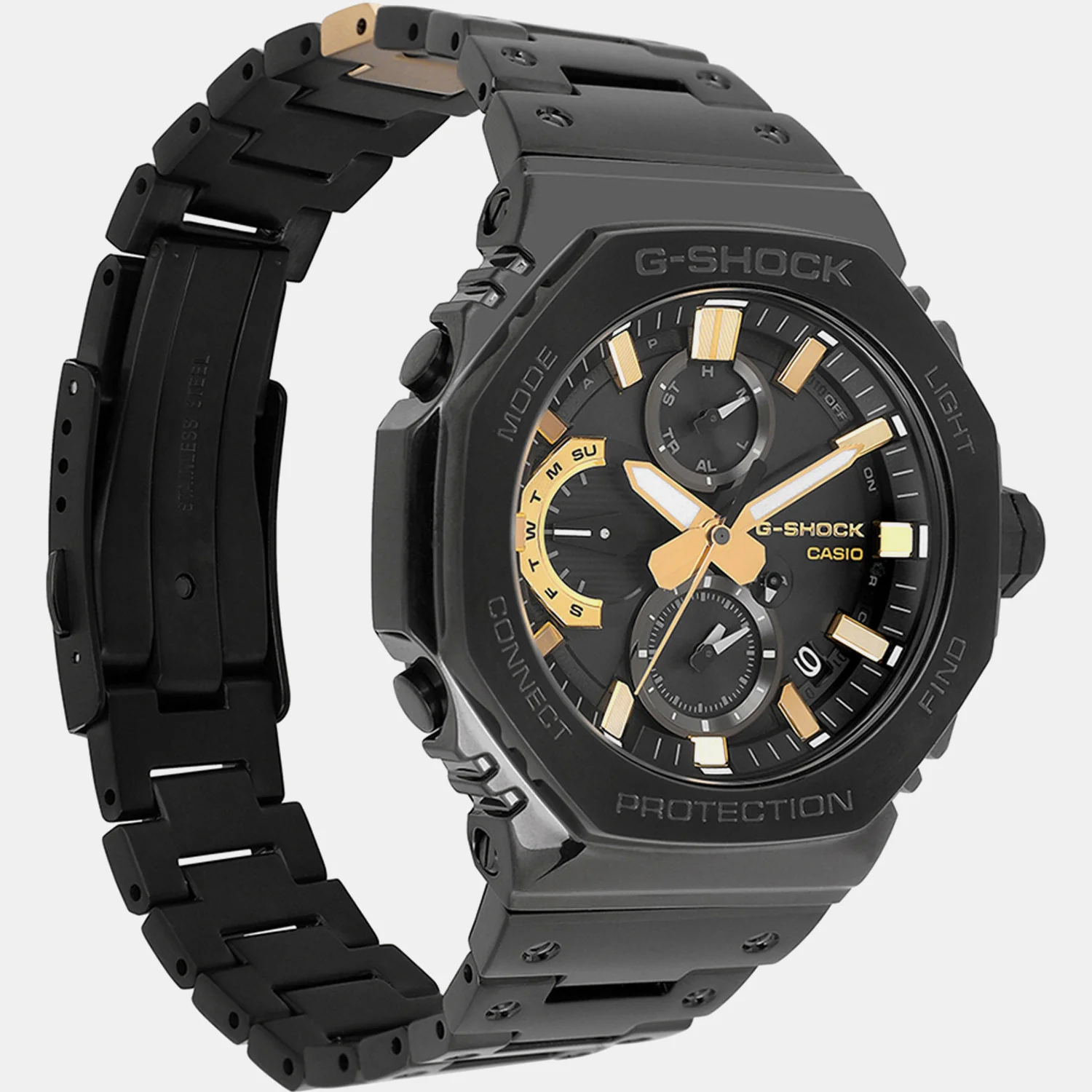 G-Shock Men Quartz Black Dial Chronograph Stainless Steel Watch G1632 - Image 2