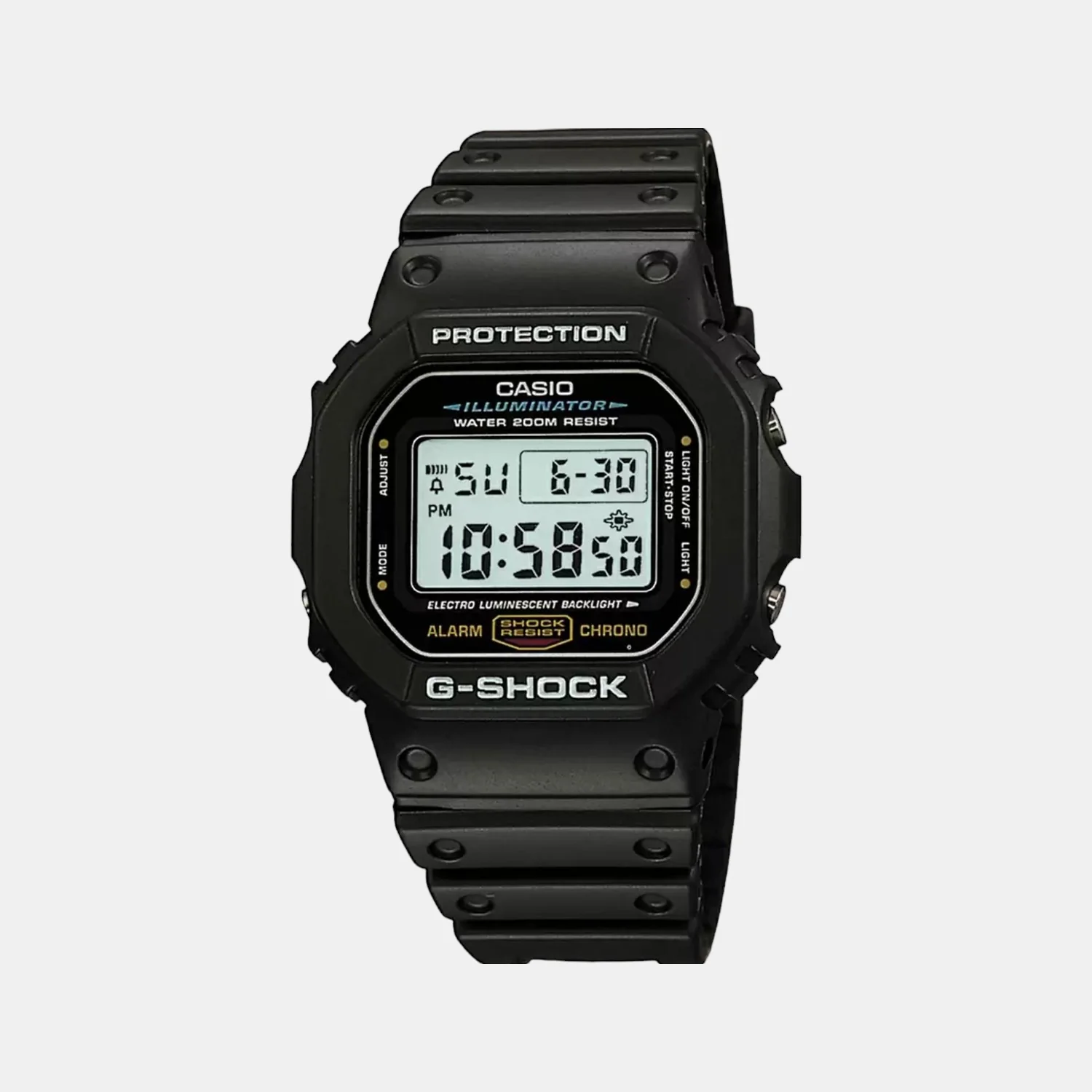 G-Shock Men Quartz Black Dial Digital Resin Watch G001
