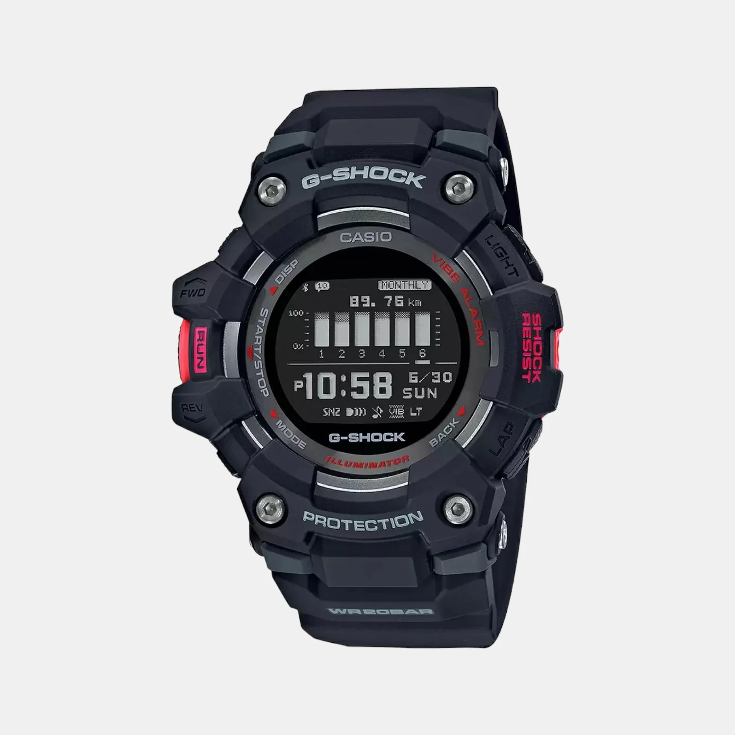 G-Shock Men Quartz Black Dial Digital Resin Watch G1040