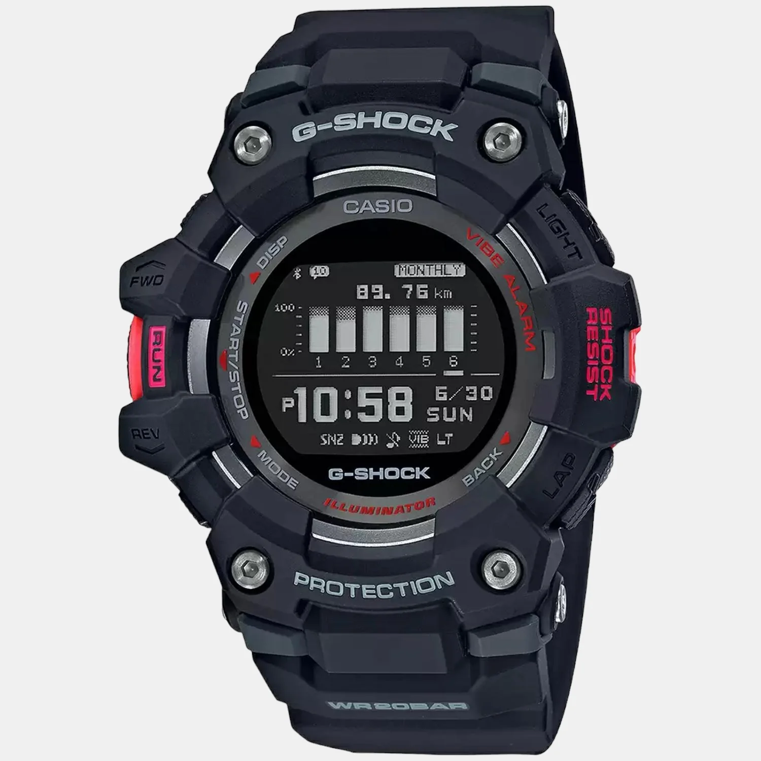 G-Shock Men Quartz Black Dial Digital Resin Watch G1040 - Image 2