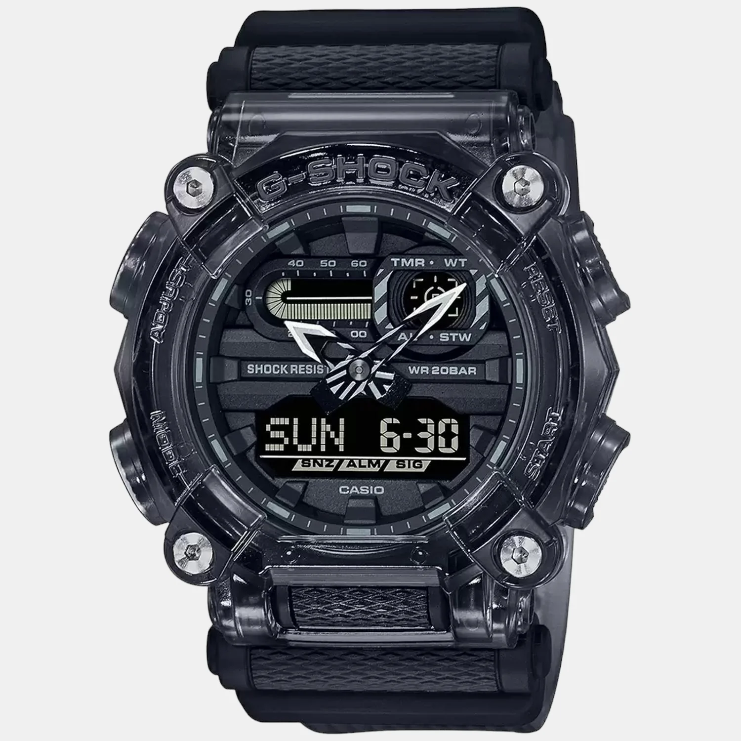 G-Shock Men Quartz Black Dial Digital Resin Watch G1101 - Image 2