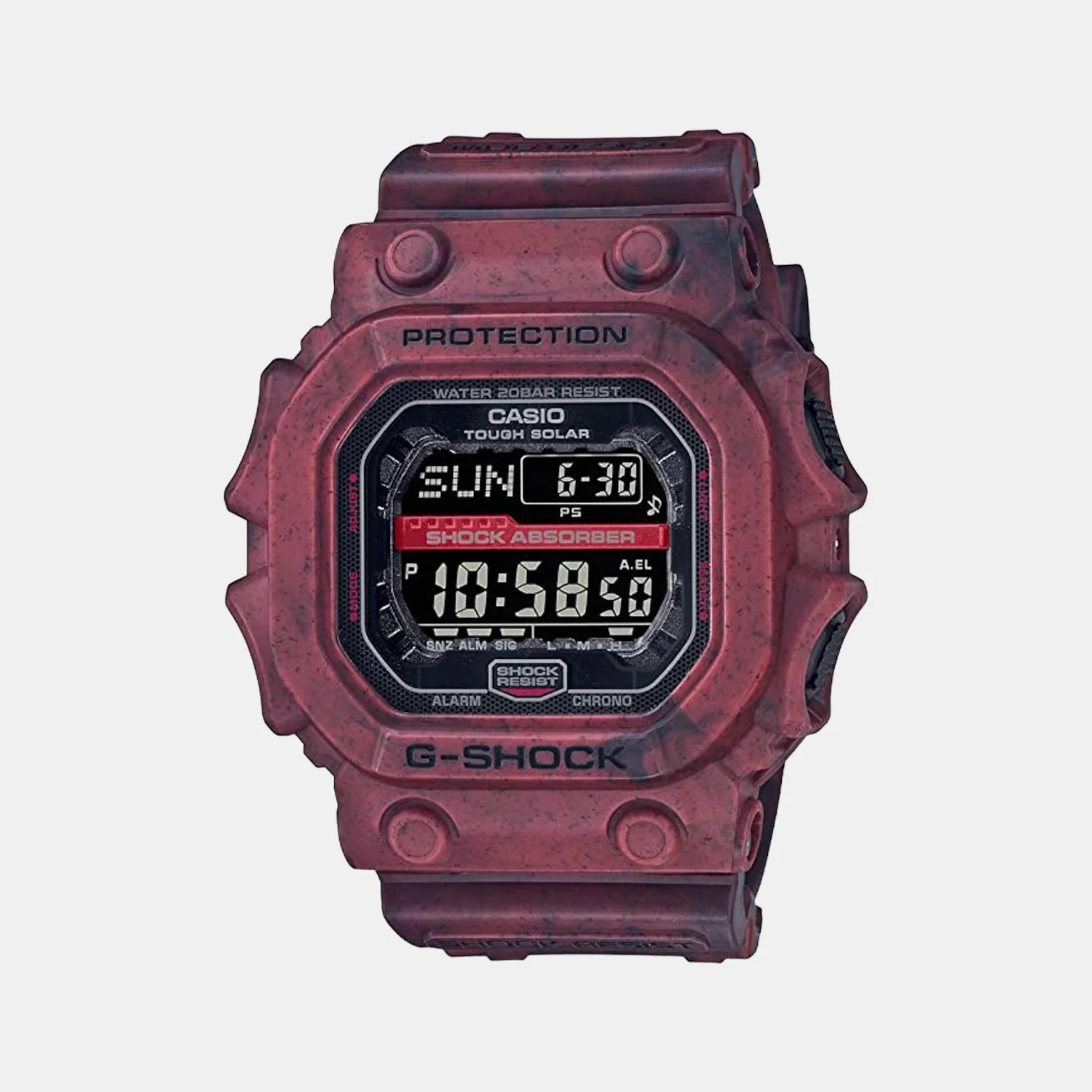 G-Shock Men Quartz Black Dial Digital Resin Watch G1262